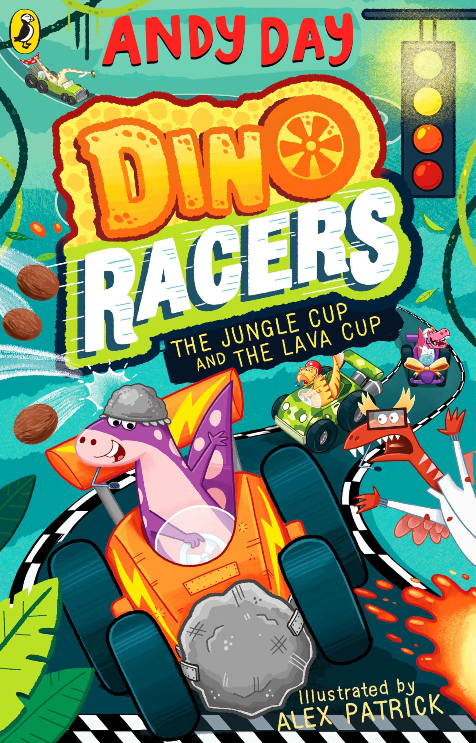Puffin Dino Racers: The Jungle Cup and the Lava Cup by Andy Day | Ages 5-8