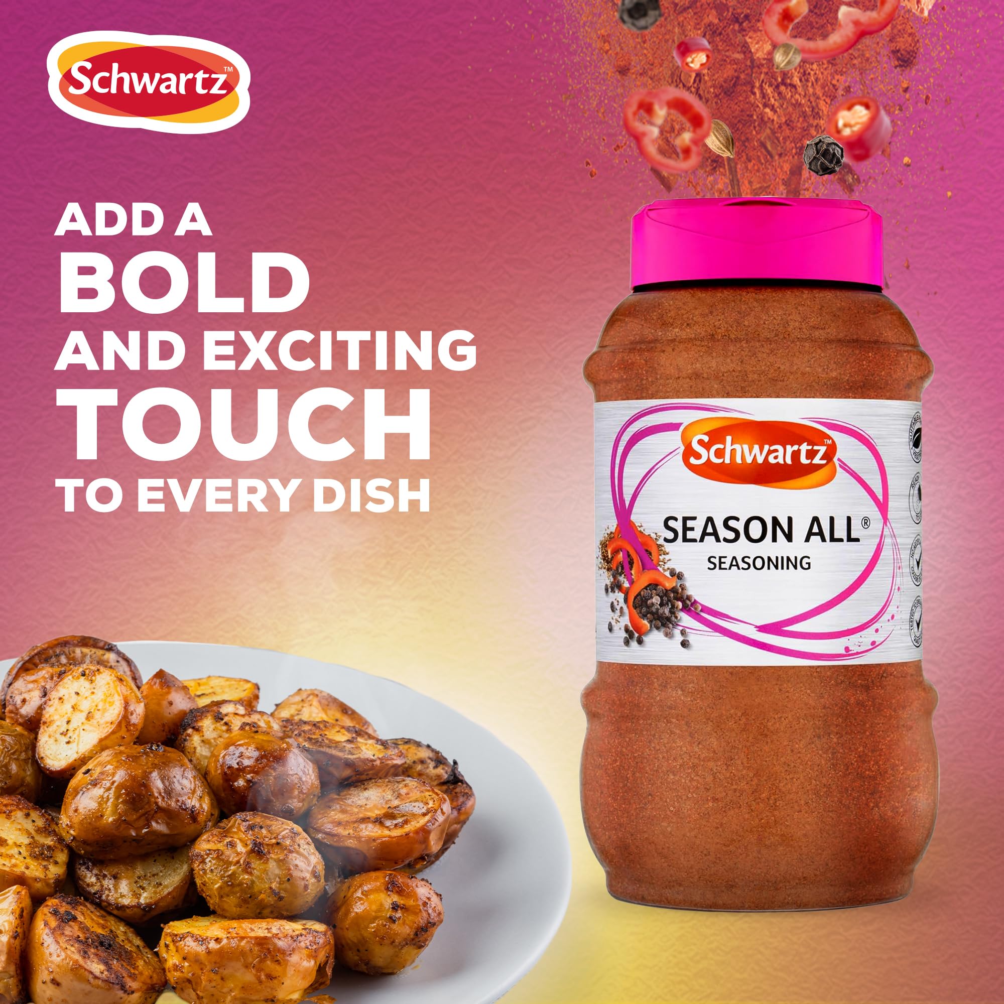 Schwartz Season All Seasoning - All-Purpose Meat Seasoning for Depth and Flavour | 840g 2