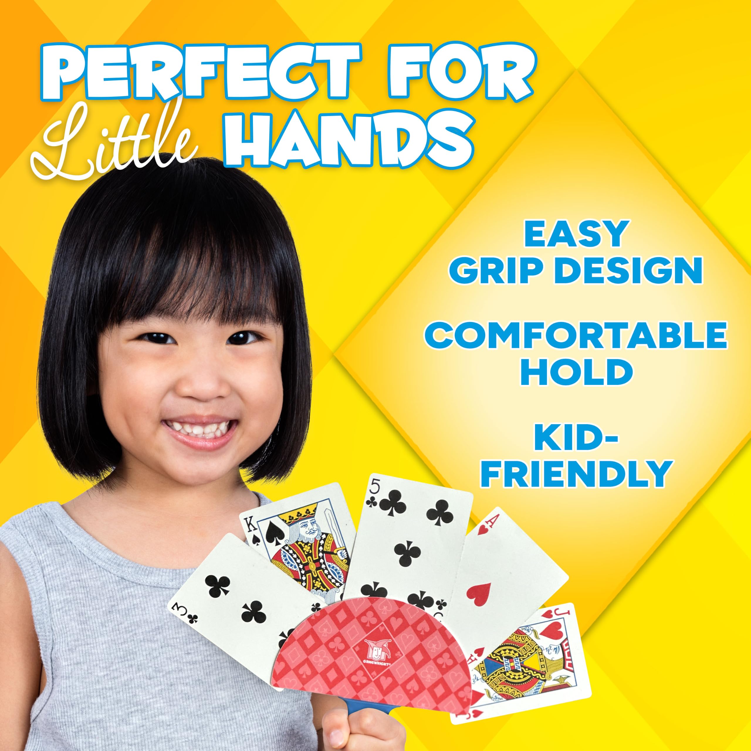 Gamewright Little Hands Card Holder - Ages 3+ | Plastic | Multicolor 3