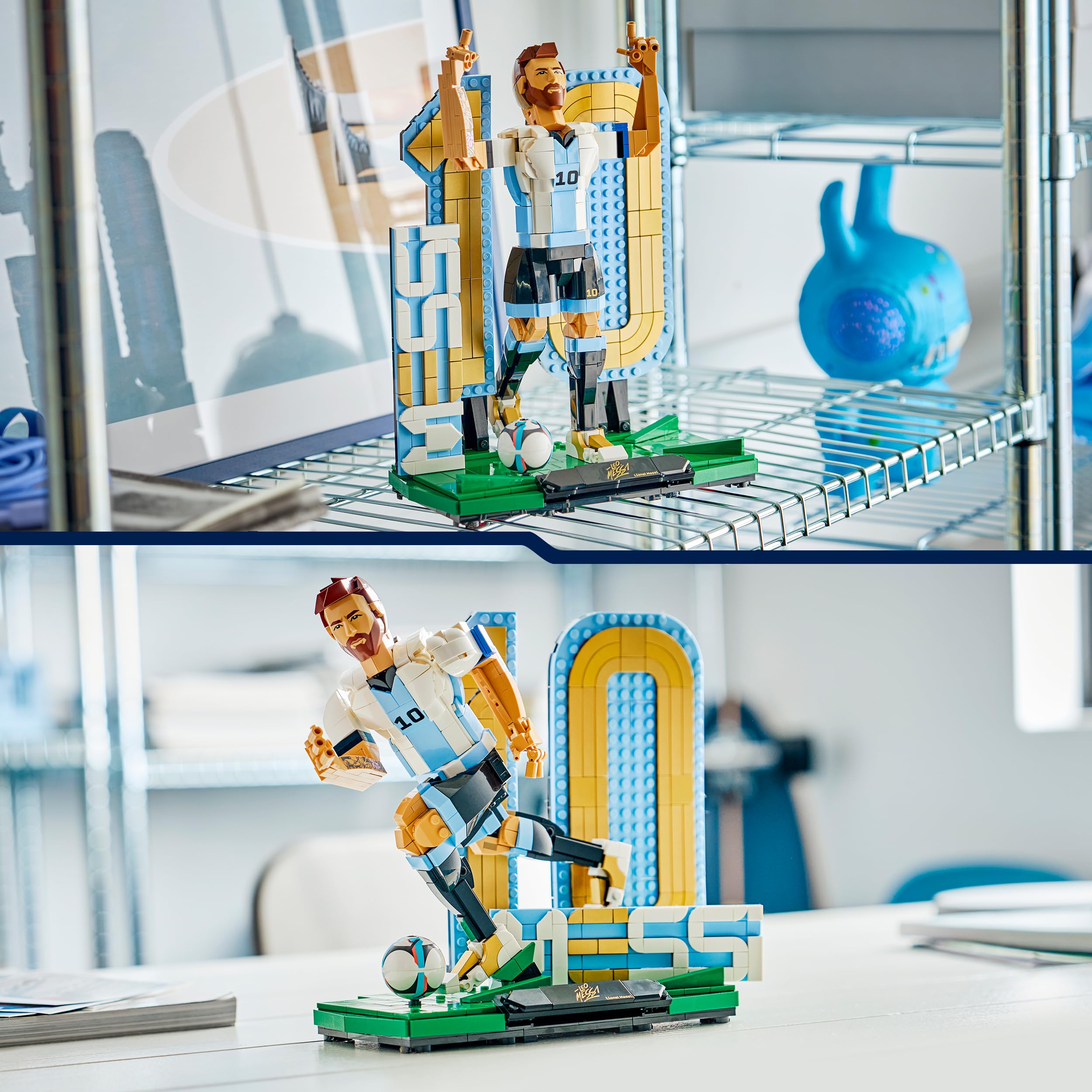 LEGO Editions Lionel Messi – Football Legend 3D Figure Display Model | Age 12+ 5