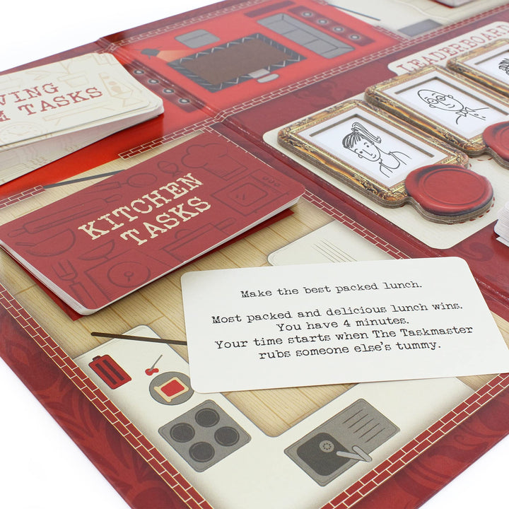 Ginger Fox Taskmaster Board Game - Ludicrous Tasks Challenge for Family & Friends