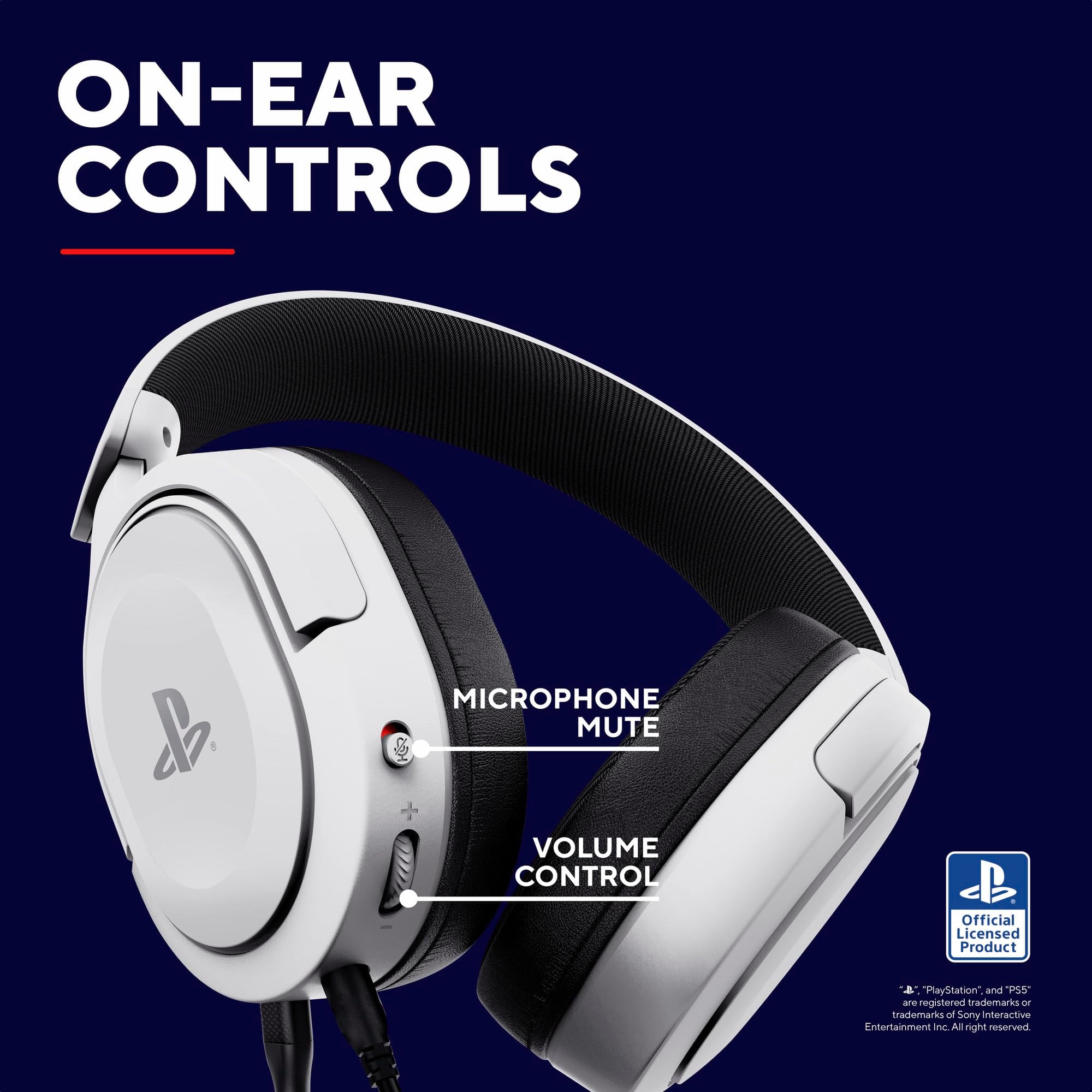 Trust Gaming GXT 498W Forta Officially Licensed PS5 Gaming Headset with 50mm Drivers & Detachable Mic 5