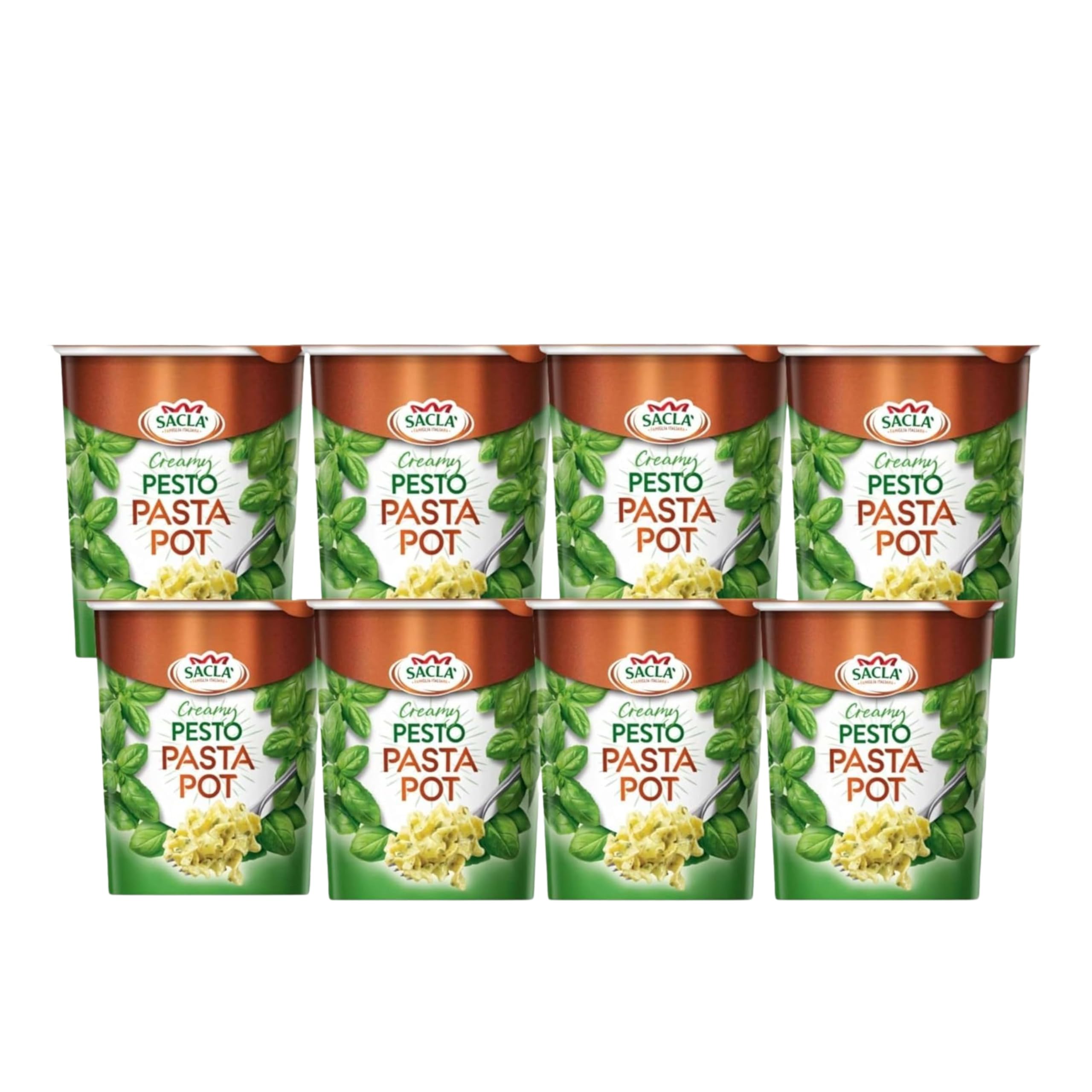 Sacla Italian Instant Pasta Pot - Tagliatelle with Natural Seasonings | Ready in 5 Mins | 80g