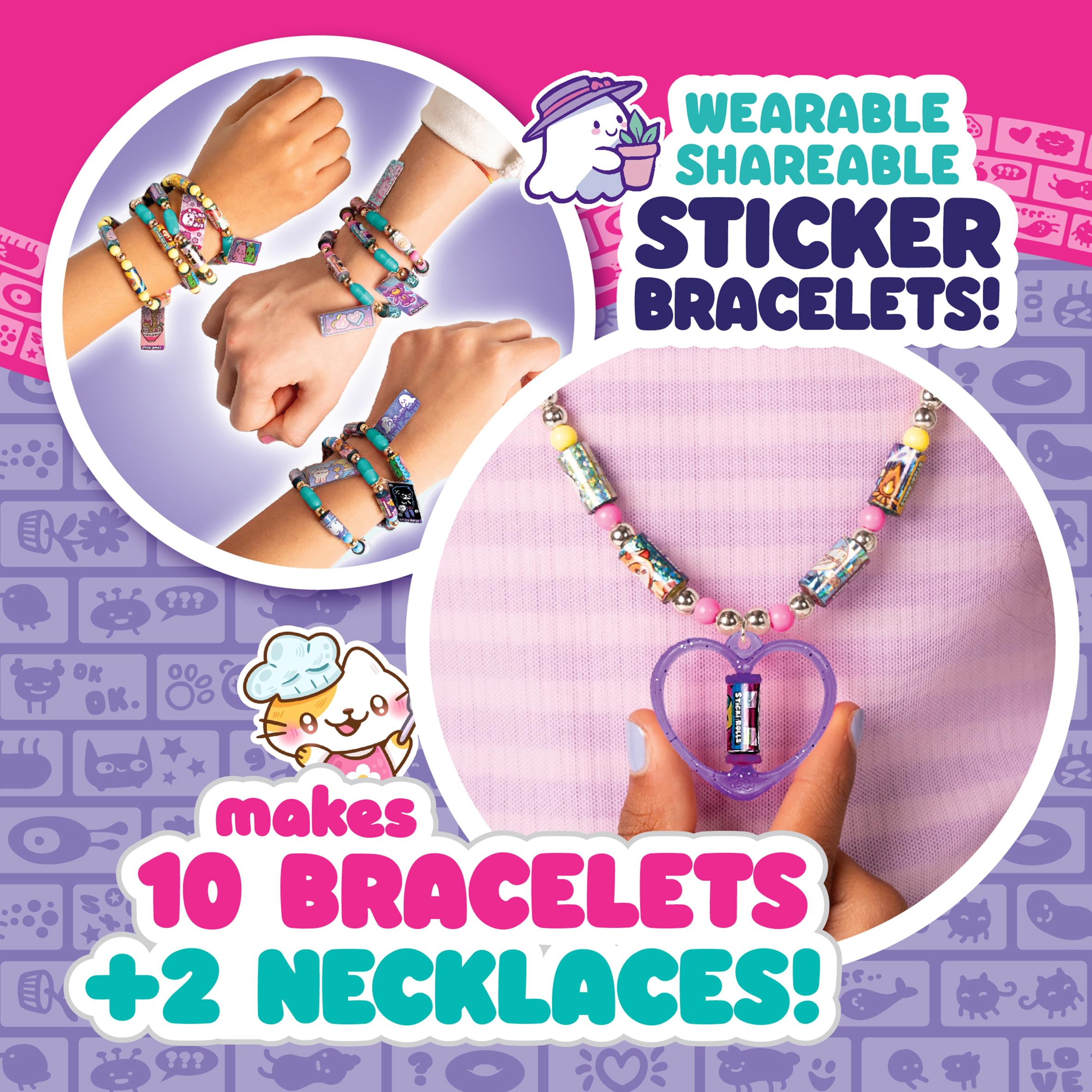Sticki Rolls Rolluxe Series 2 - Glam Handbag + Craft Kit with 3 Jumbo Stickis 5