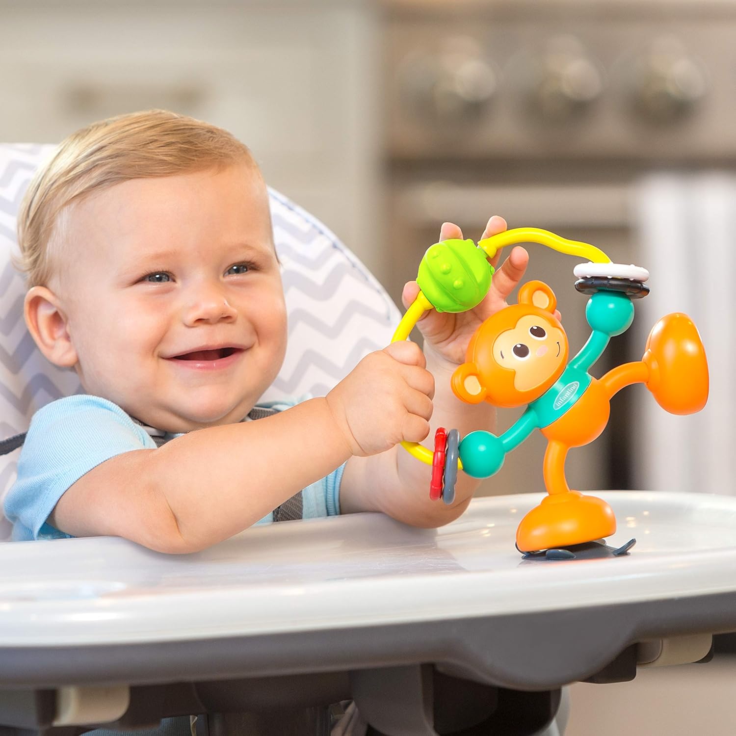 Infantino Stick and Spin High Chair Pal - Twisting Activity Toy for 6 Months+ 4