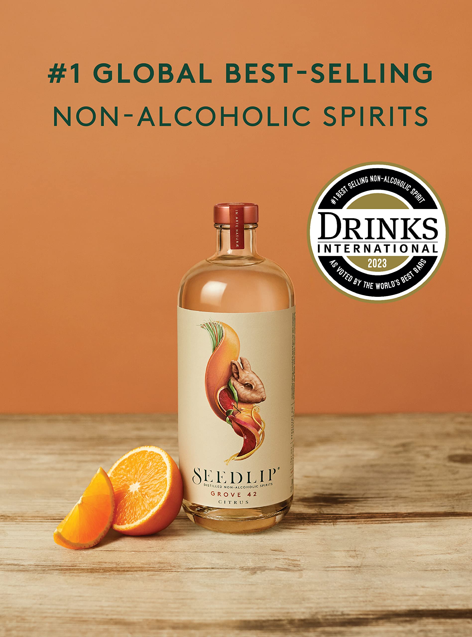 SEEDLIP Grove 42 Non-Alcoholic Spirit - Citrus Blend | 70cl | 0 Calories
