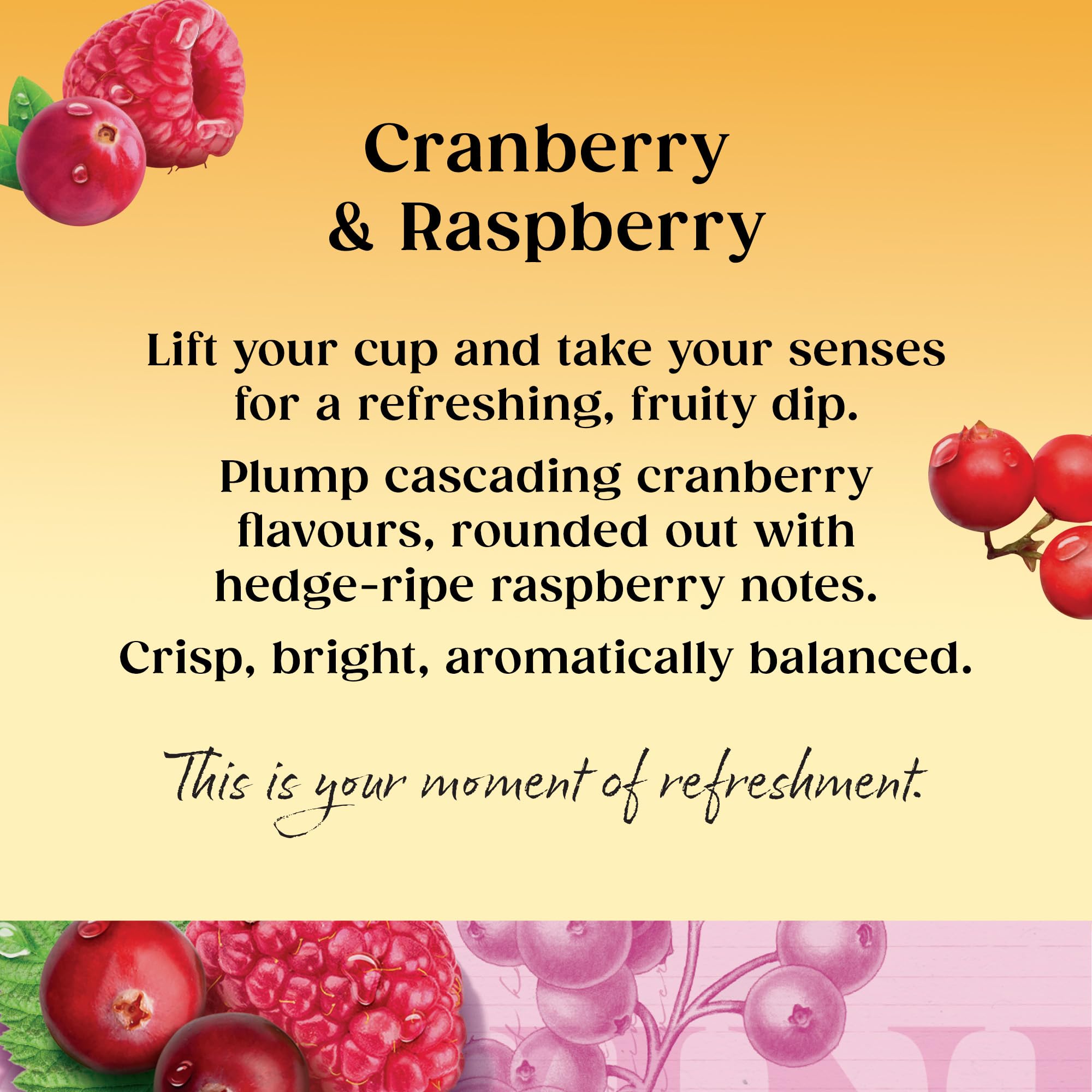 Twinings - Cranberry & Raspberry Fruit Infusion Tea 80 Biodegradable Bags (4 x 20) Caffeine-Free Herbal Vegan Tea 5