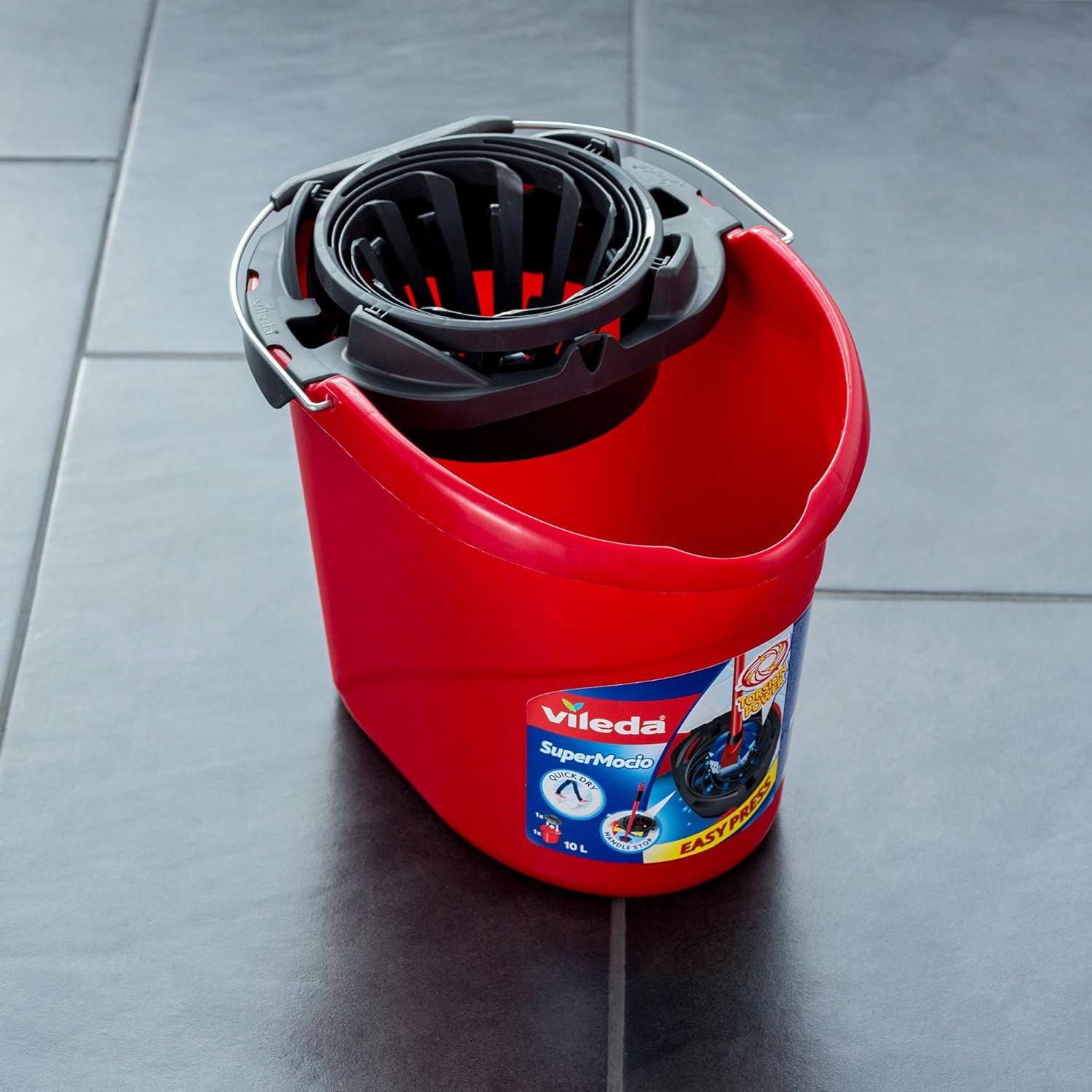 Vileda - SuperMocio Microfibre and Cotton Mop and Bucket Set 4