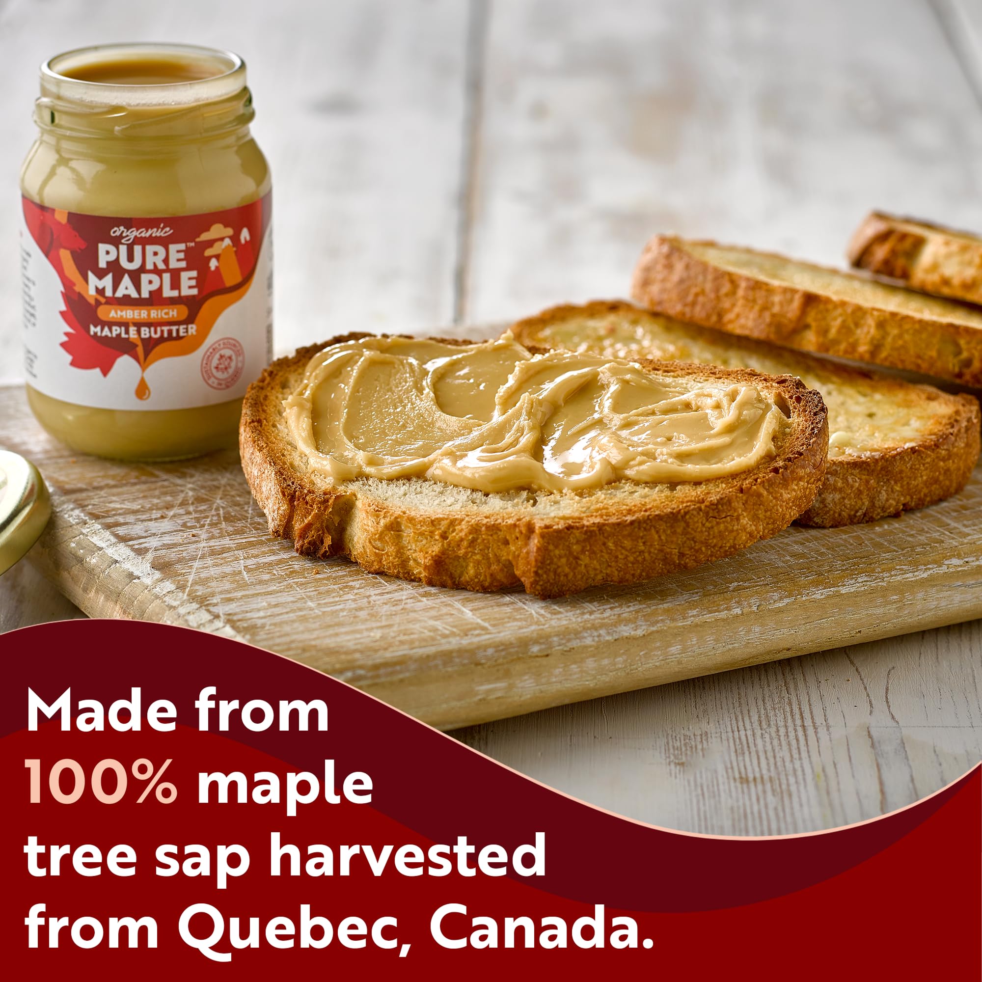 Pure Maple Organic Maple Butter - 160g | 100% Canadian Maple Syrup Spread | Vegan 5