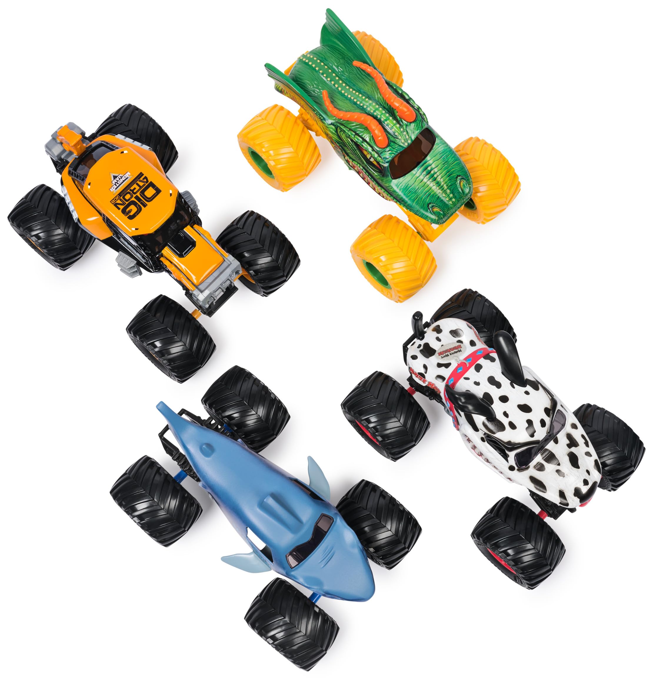 Monster Jam Dragon 1:24 Scale Collector Die-Cast Monster Truck | Working Suspension 5