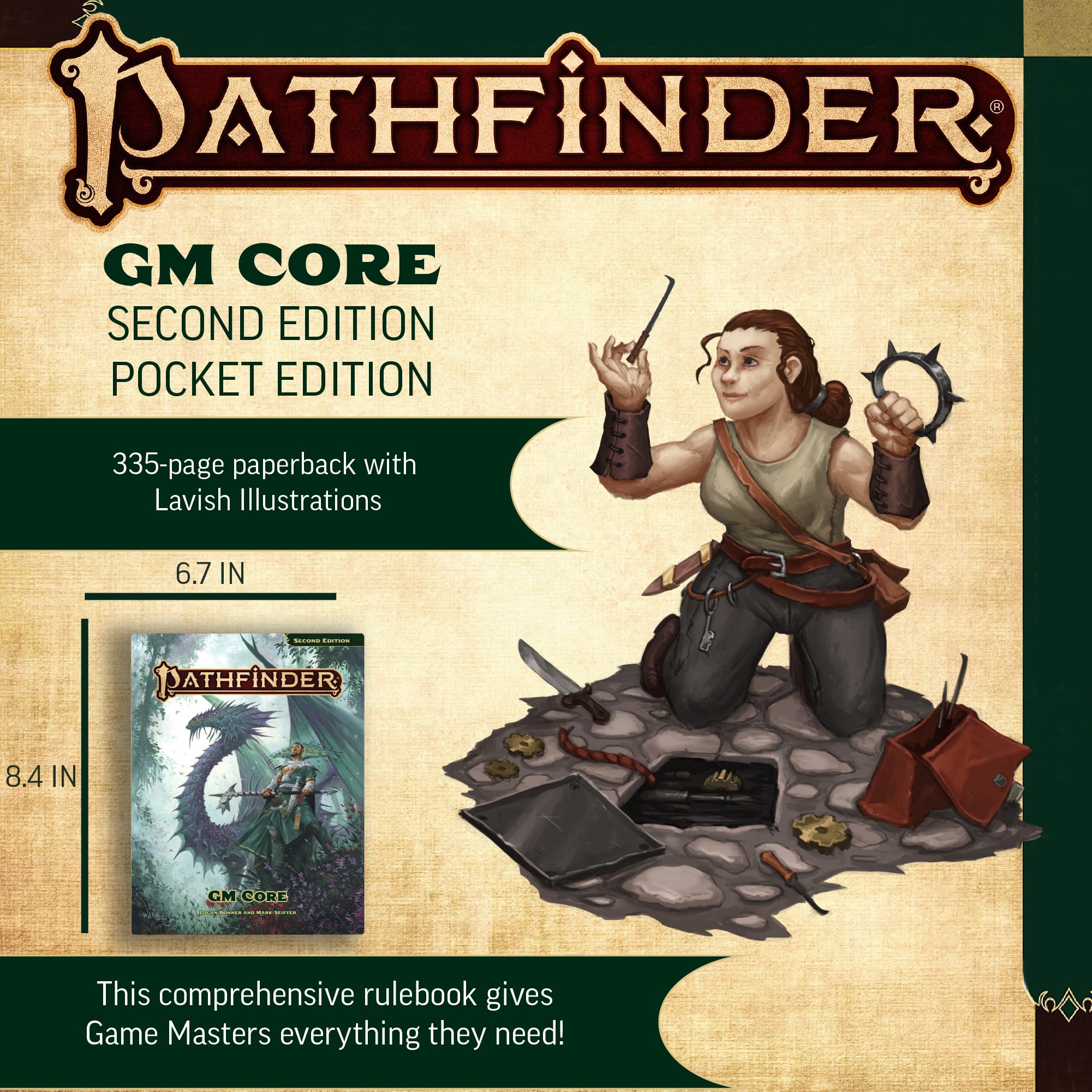 Paizo Pathfinder GM Core Pocket Edition (P2) | 336-Page RPG Reference | Ages 16+ 2