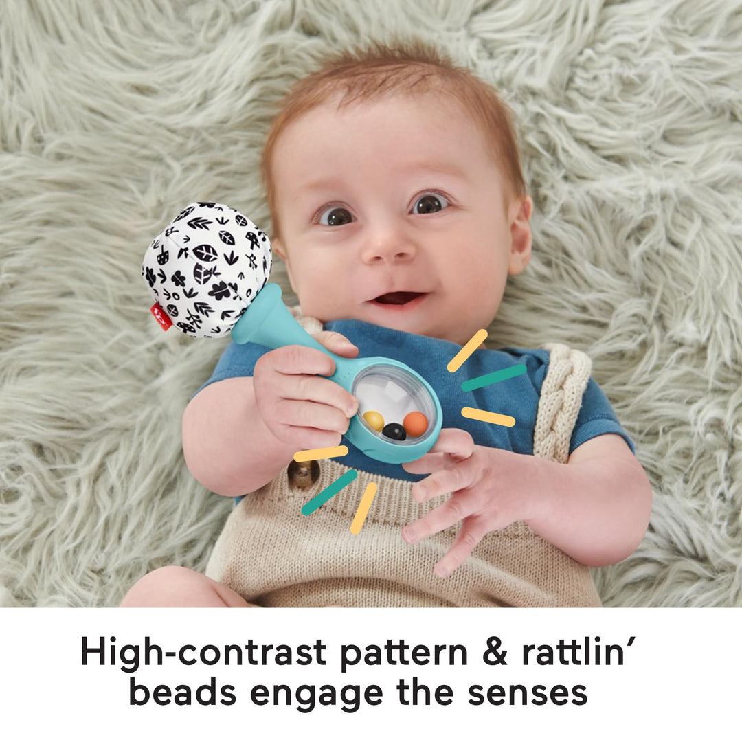 Fisher-Price Rattle 'n Rock Maracas - Sensory Rattles for Babies 3 Months+