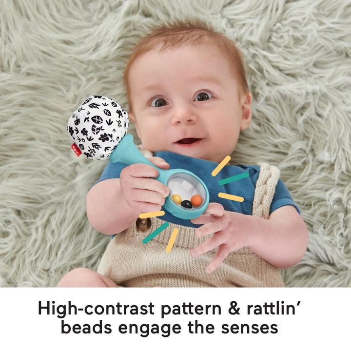 Fisher-Price Rattle 'n Rock Maracas - Sensory Rattles for Babies 3 Months+