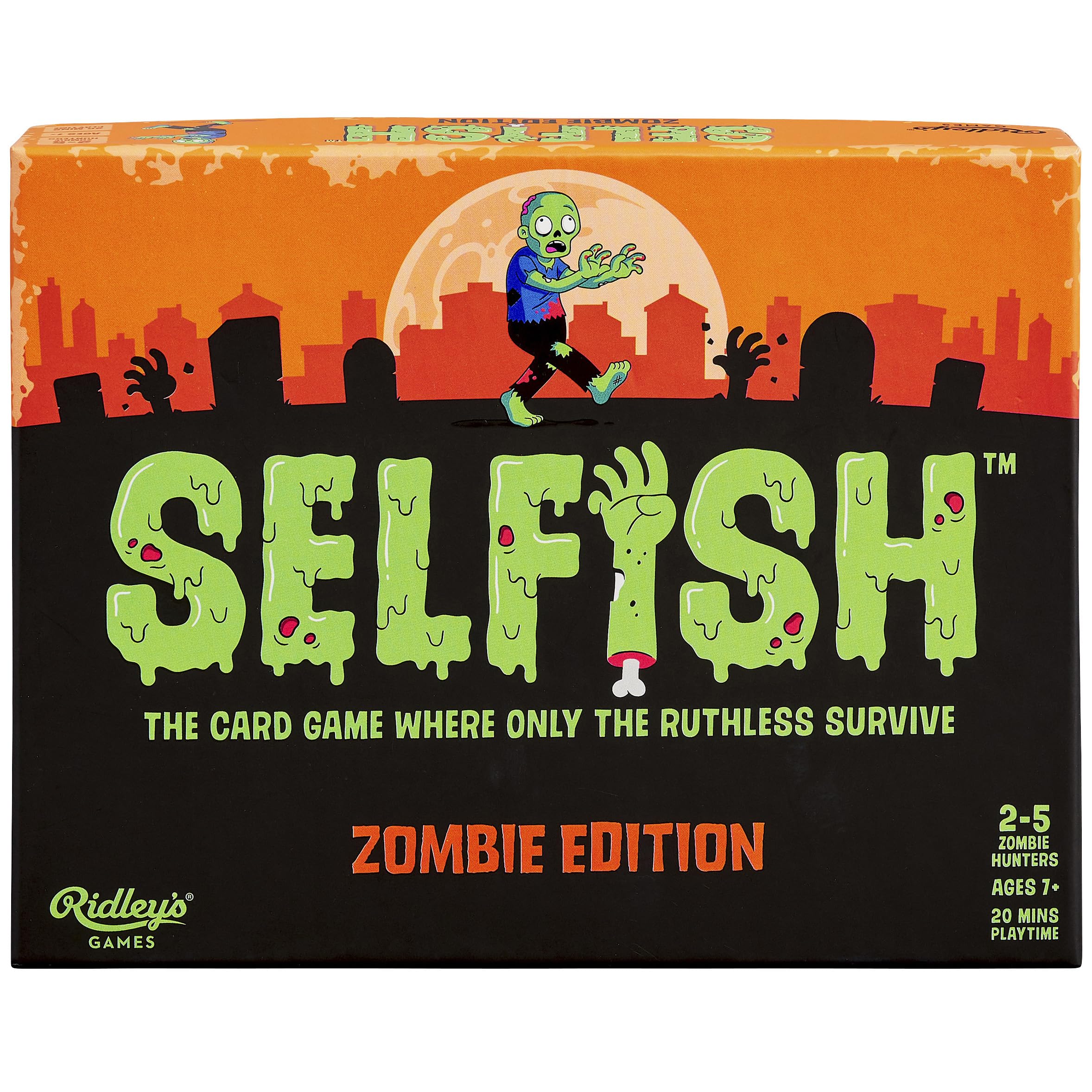 Ridley's Games Selfish: Zombie Edition Game GME028 Strategy Card Game | Multicoloured