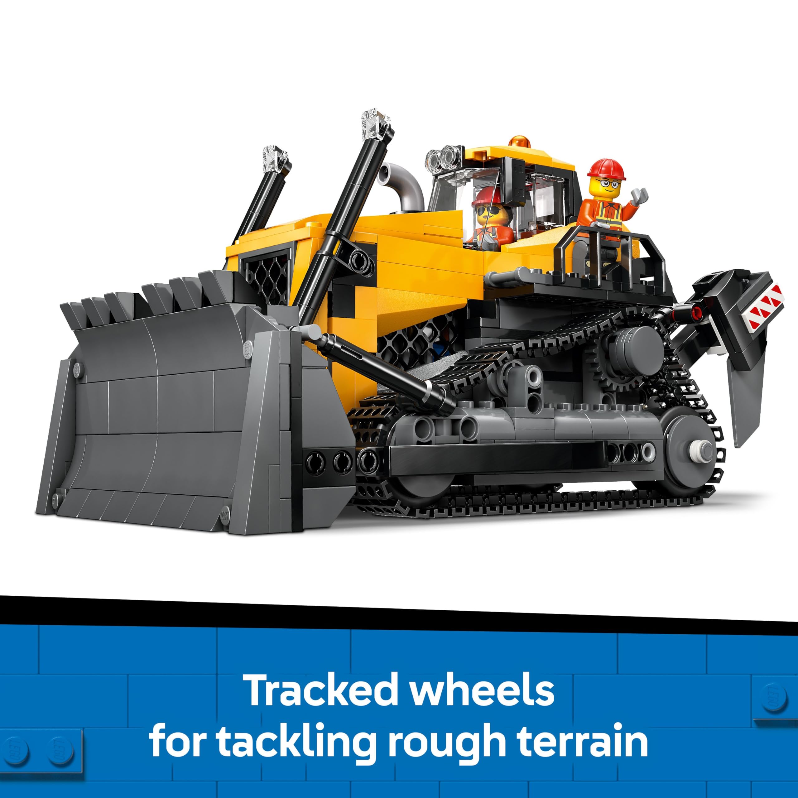 LEGO City Gelber Bulldozer – 682-teiliges Bauset für Kinder ab 8 Jahren 7