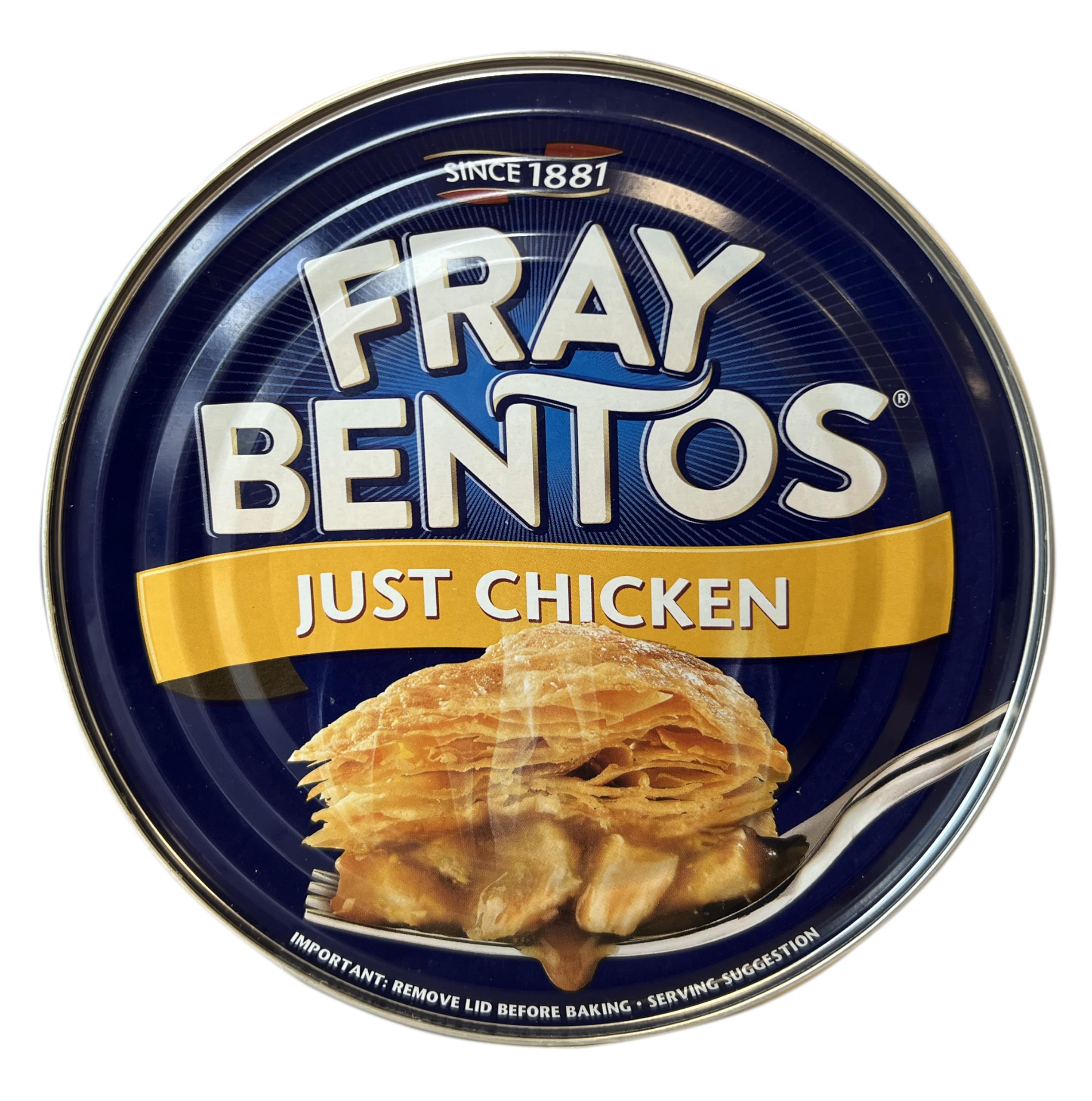 Fray Bentos Just Chicken Pie - Flaky Puff Pastry Lid | 425g Tin 1