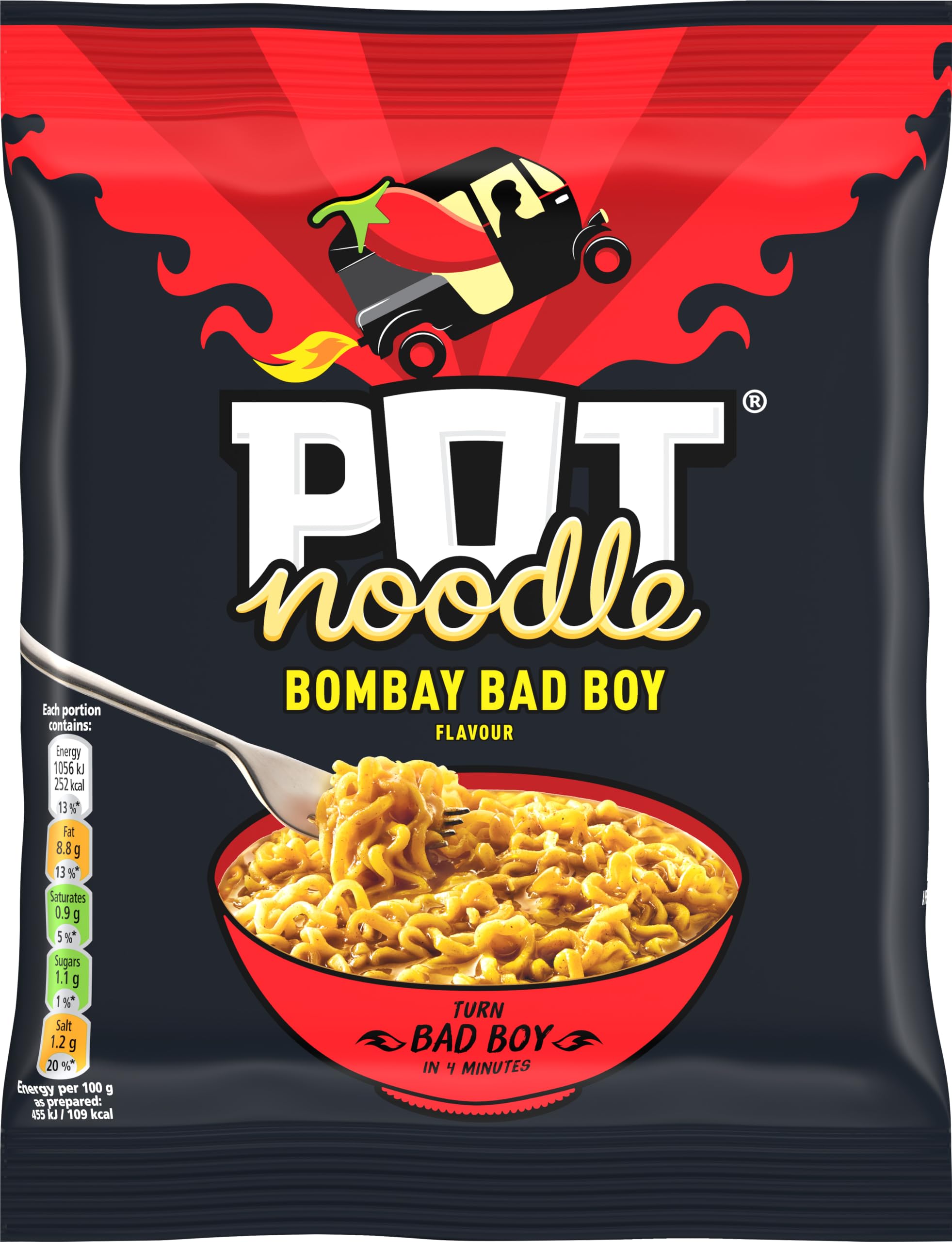 Pot Noodle Bombay Bad Boy Instant Noodles Block - 115g 1