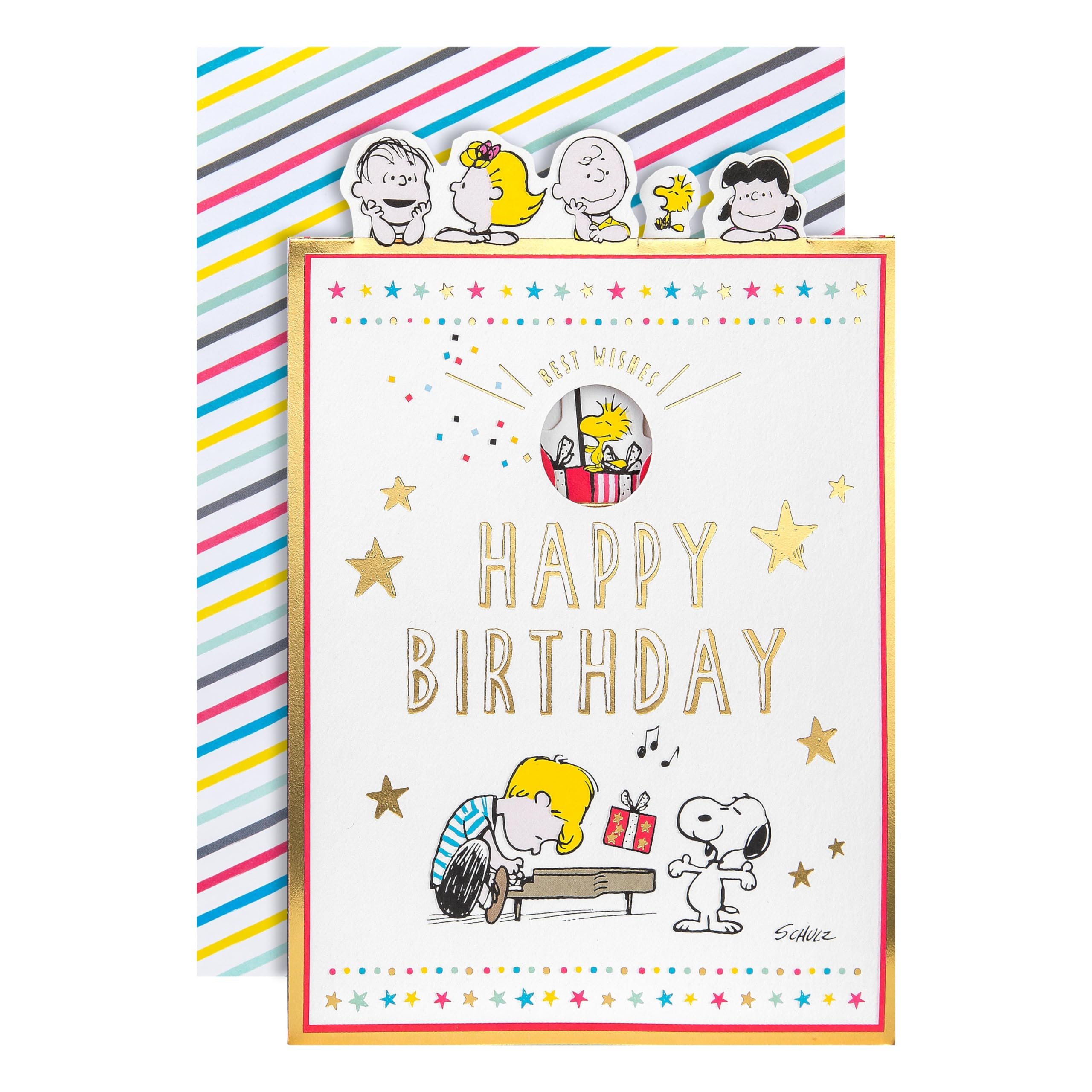 Hallmark Peanuts Snoopy 3D Pop-Up Birthday Card with Gold Foil Details 2