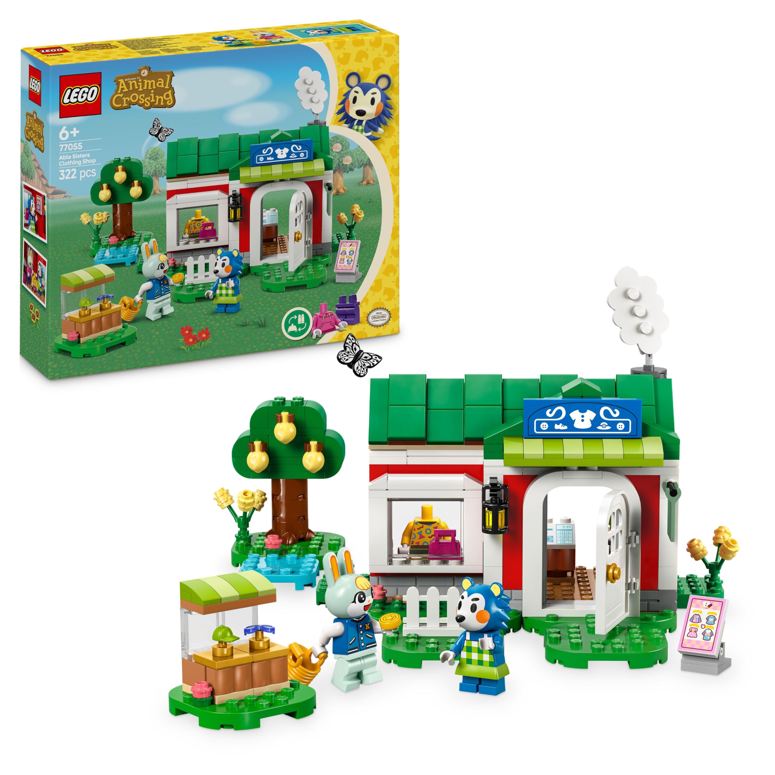 LEGO Animal Crossing Able Sisters Clothing Shop Playset - Building Toy Set for Kids 6+ 1