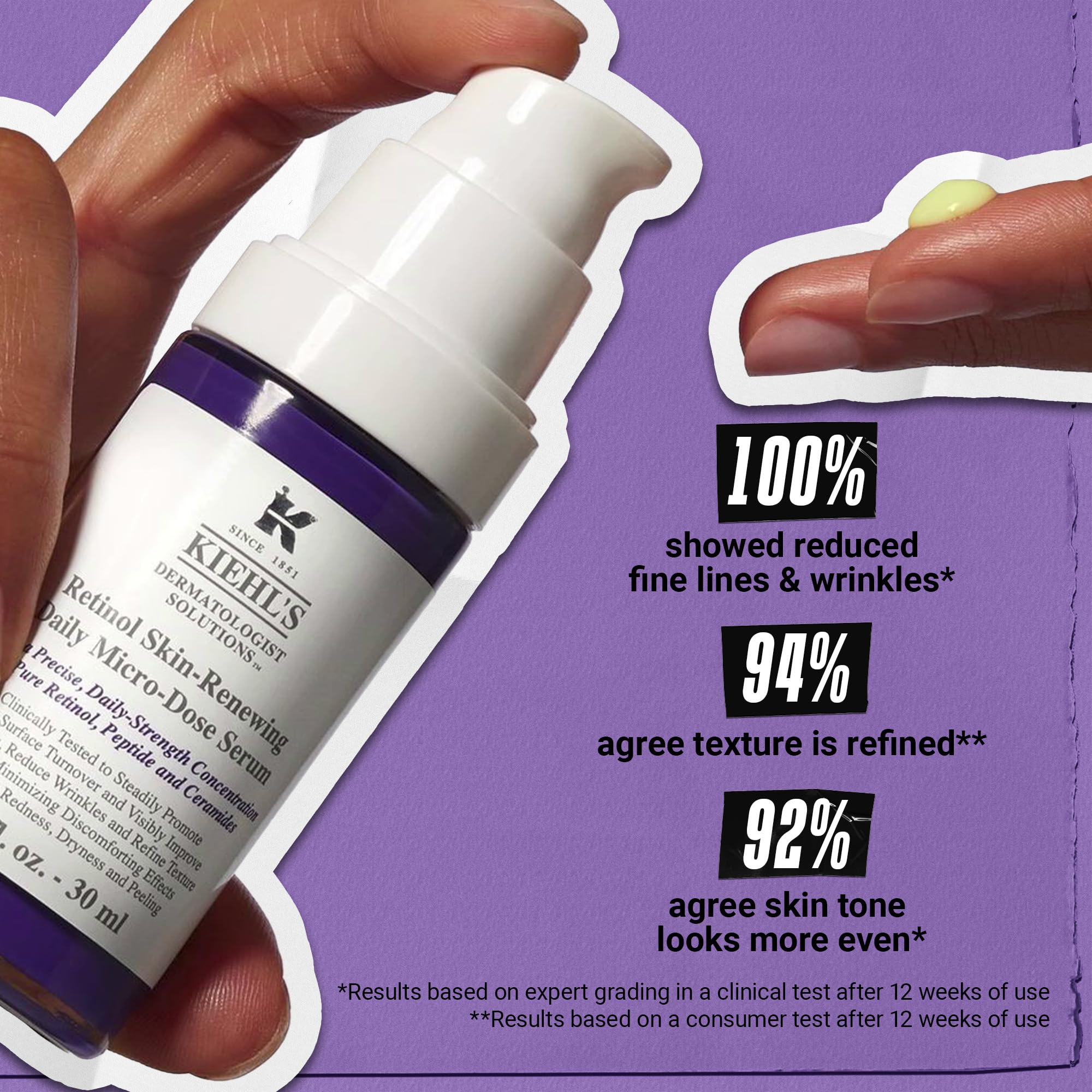 Kiehl's Retinol Skin-Renewing Daily Micro-Dose Serum - Reduces Wrinkles, Firms Skin | 50 ml 3