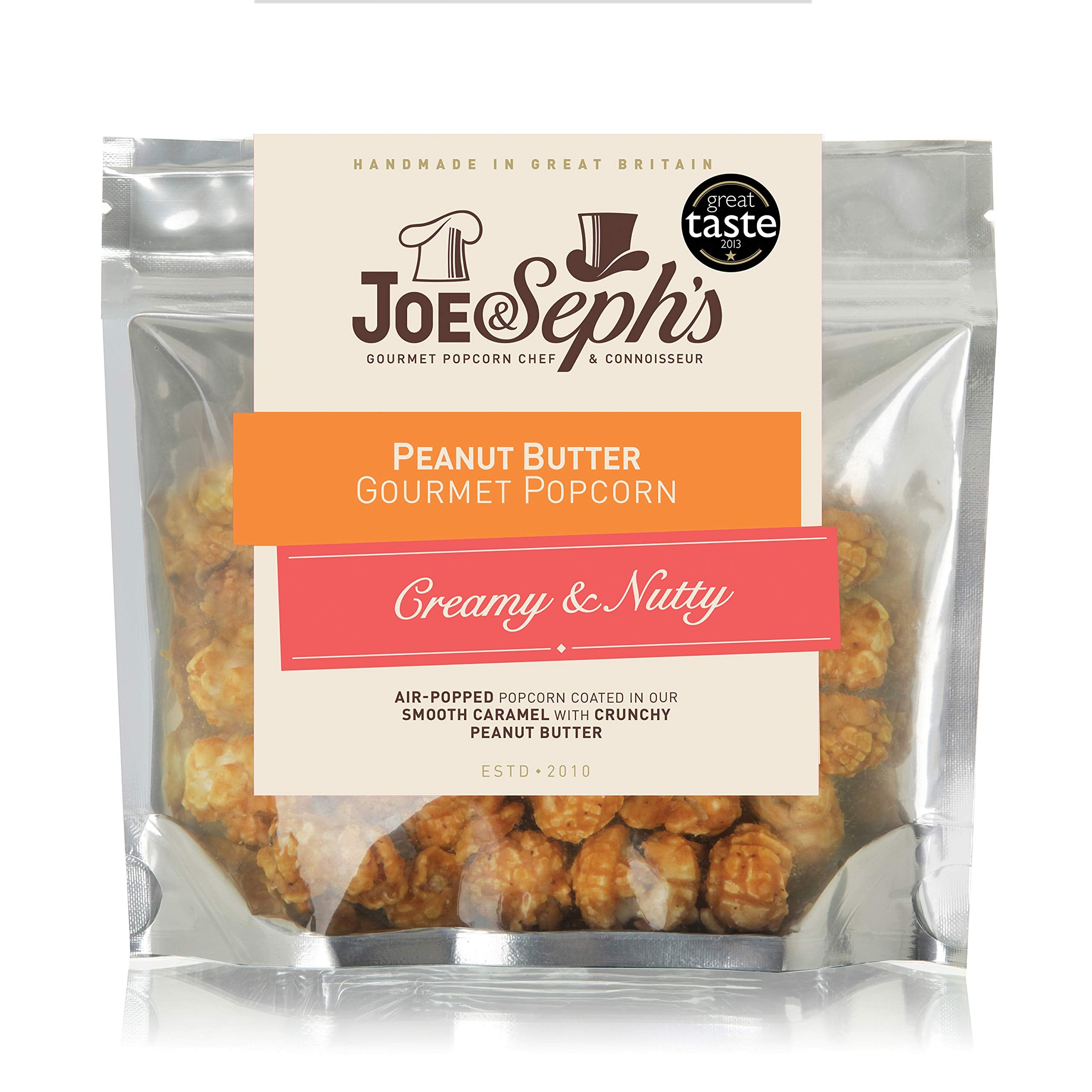 Joe & Seph's Peanut Butter Popcorn Snack (1 x 32g) - Handmade in UK, 1 Star Great Taste Award 7