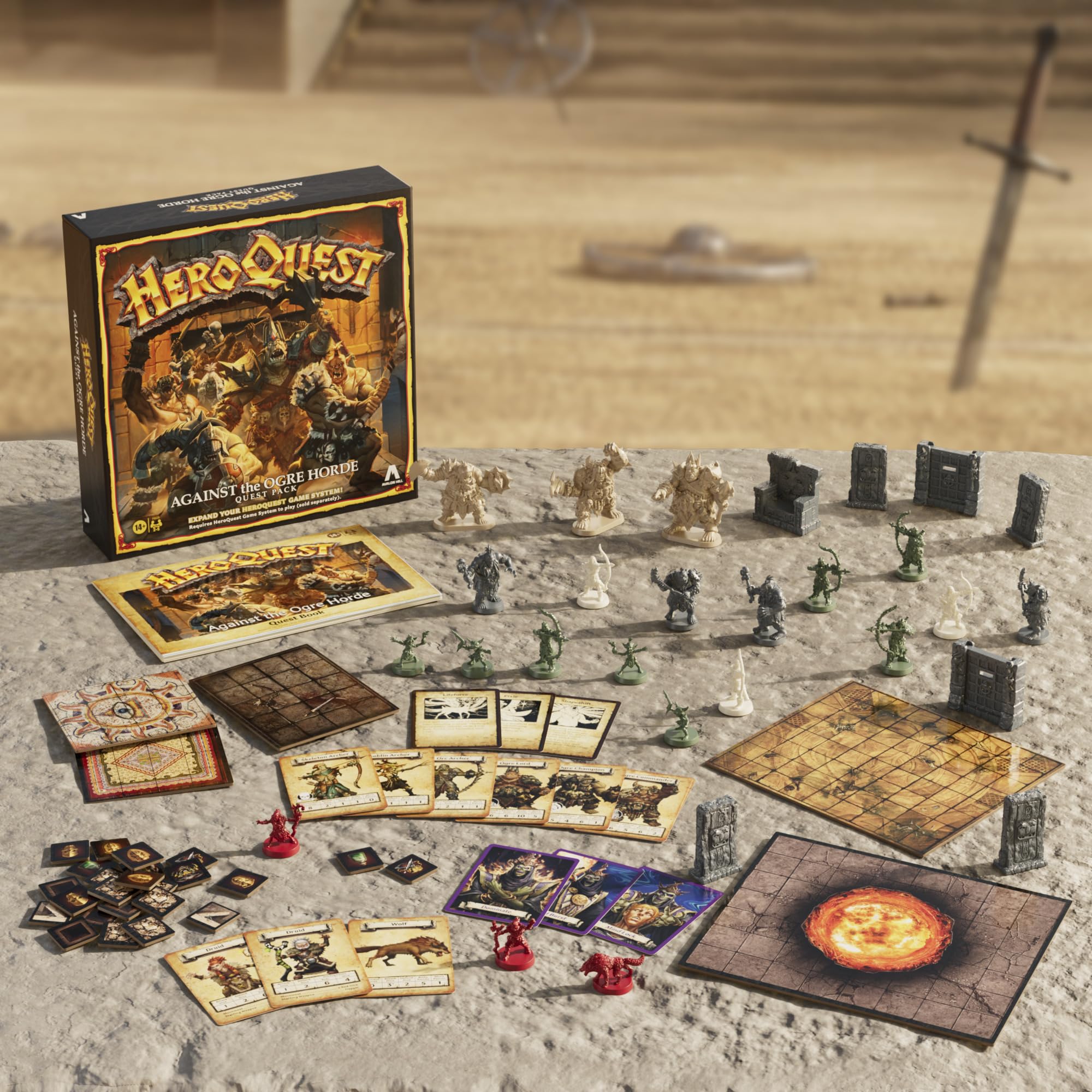 Avalon Hill HeroQuest Against the Ogre Horde Quest Pack – Fantasy Expansion for HeroQuest Game System 5