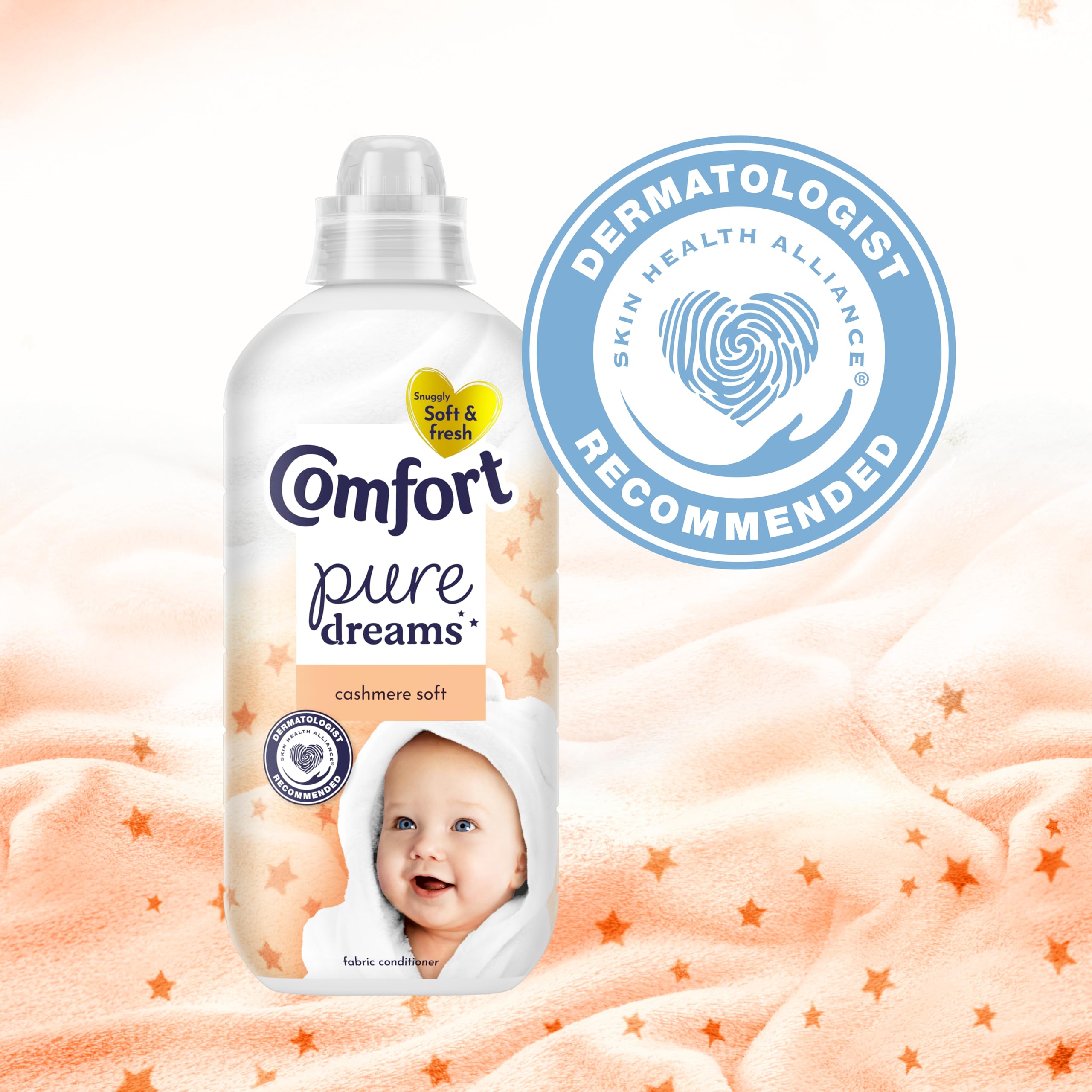 Comfort Pure Dreams Cashmere Soft Fabric Conditioner - 1.44 L | Dermatologist Recommended 6
