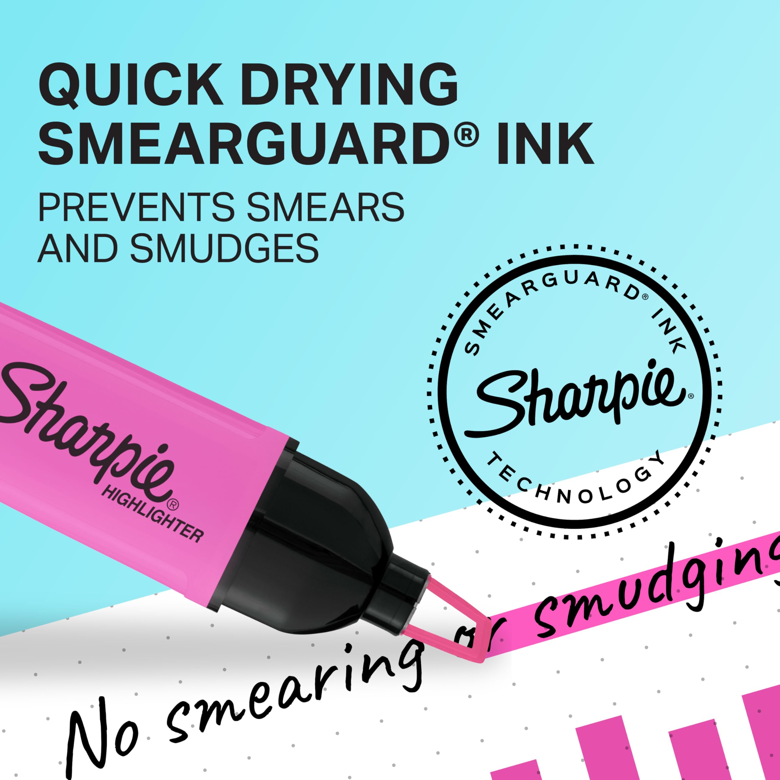 Sharpie Clear View Highlighters - See-Through Tip, Chisel Tip, Quick-Drying Ink | 8 Pack 3