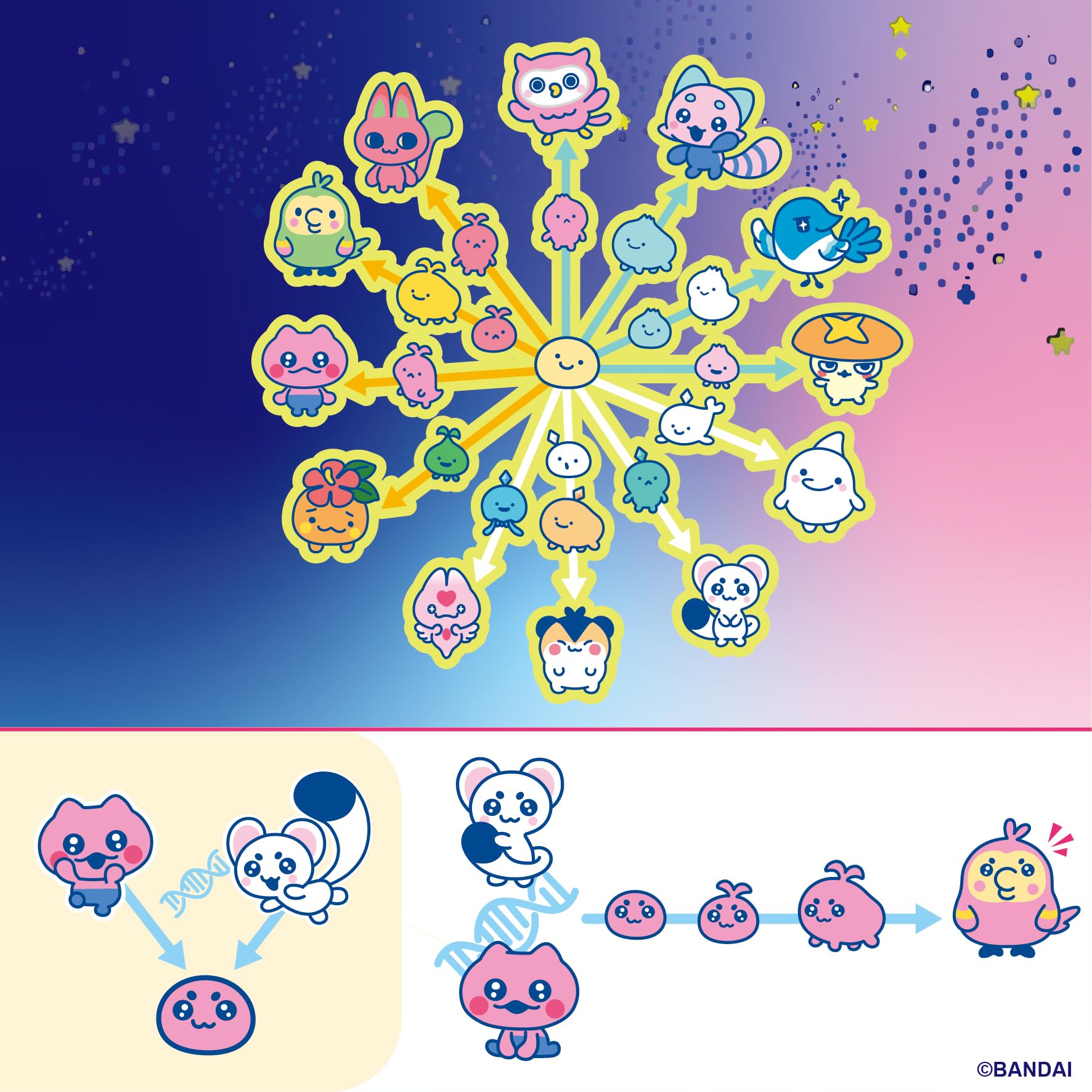 TAMAGOTCHI Paradise Electronic Pet - White Glacier Shell | 50+ Characters | Connectable 3