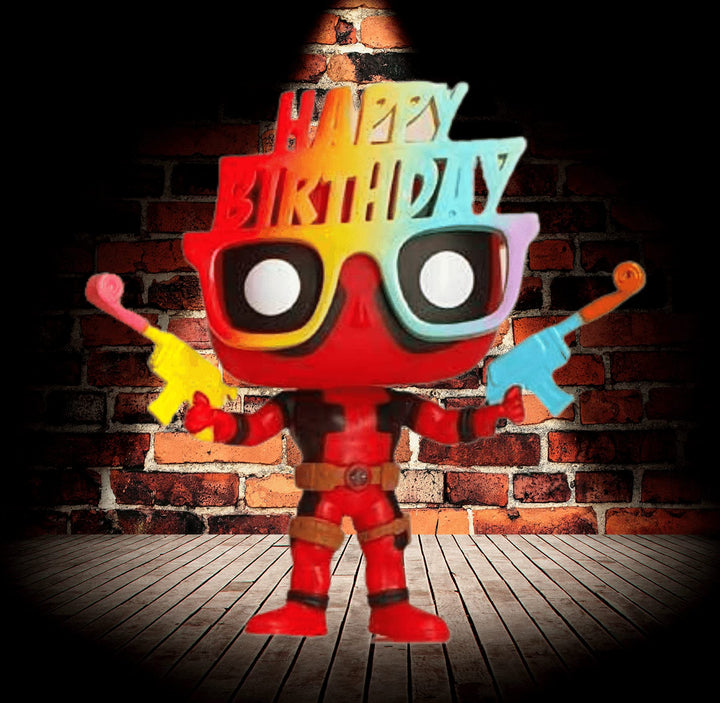 Marvel Deadpool Occhiali per il compleanno Esclusivo Funko 54687 Pop! Vinile
