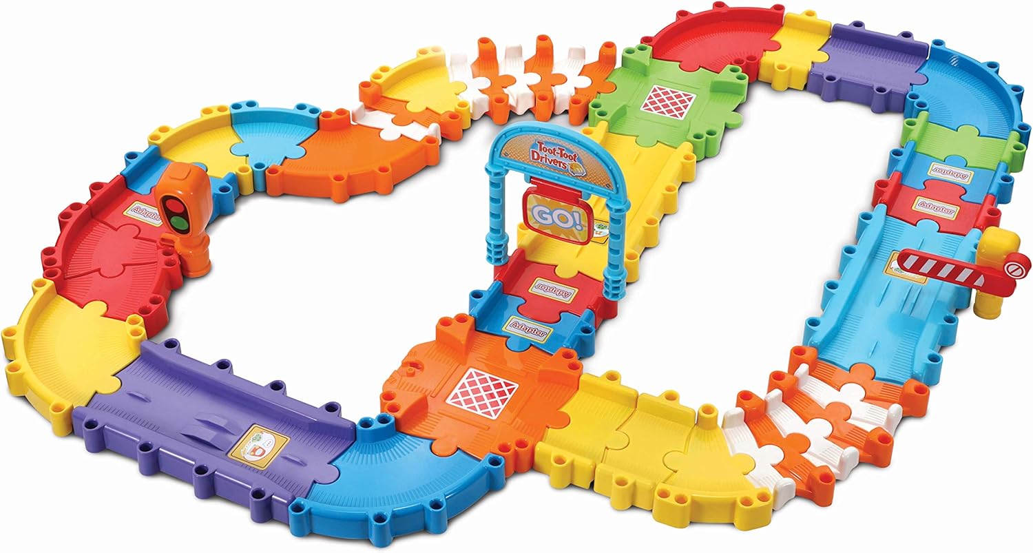 VTech Toot-Toot Drivers Track Set - 46-Piece Interactive Car Playset for Toddlers 12M+ 1