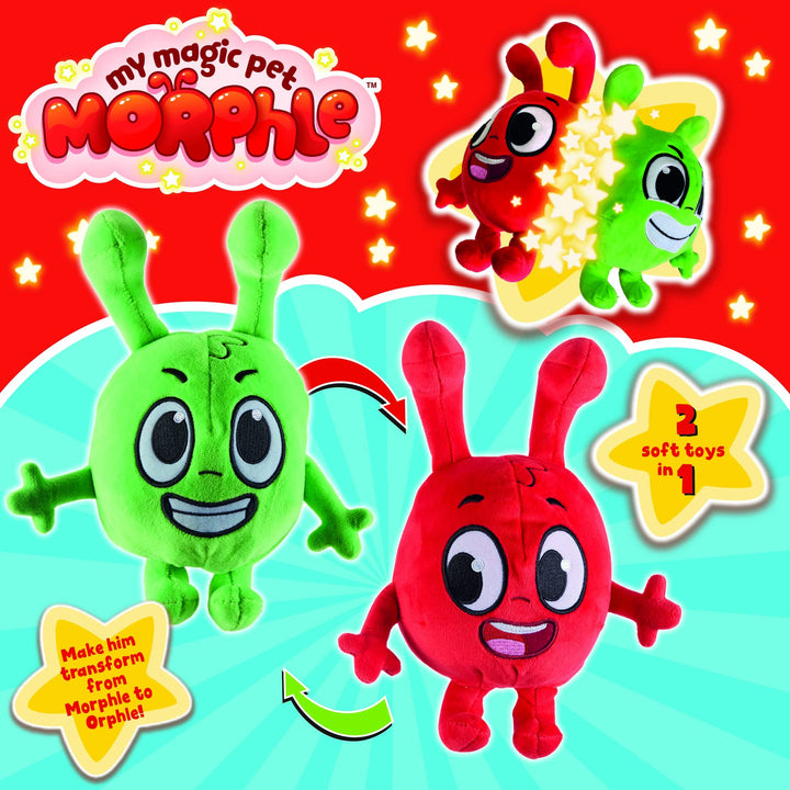 Morphle to Orphle Transforming Soft Toy - 2-in-1 Reversible Plush for Kids