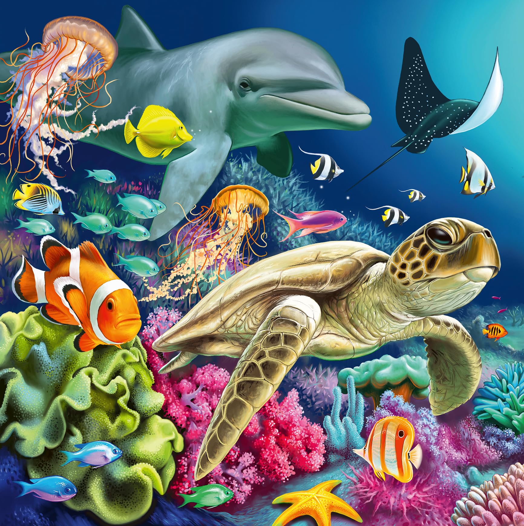 Ravensburger Underwater Sealife Adventure Jigsaw Puzzles - 3 x 49 Pieces | Ages 5+ | FSC Certified