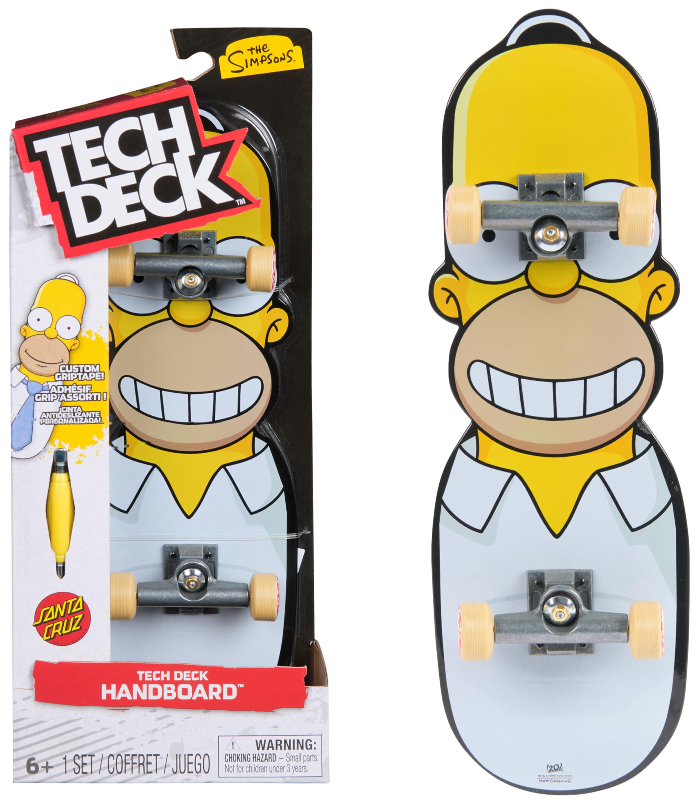 Tech Deck The Simpsons Handboard - Authentic Mini Skateboard for Kids 6+ 9