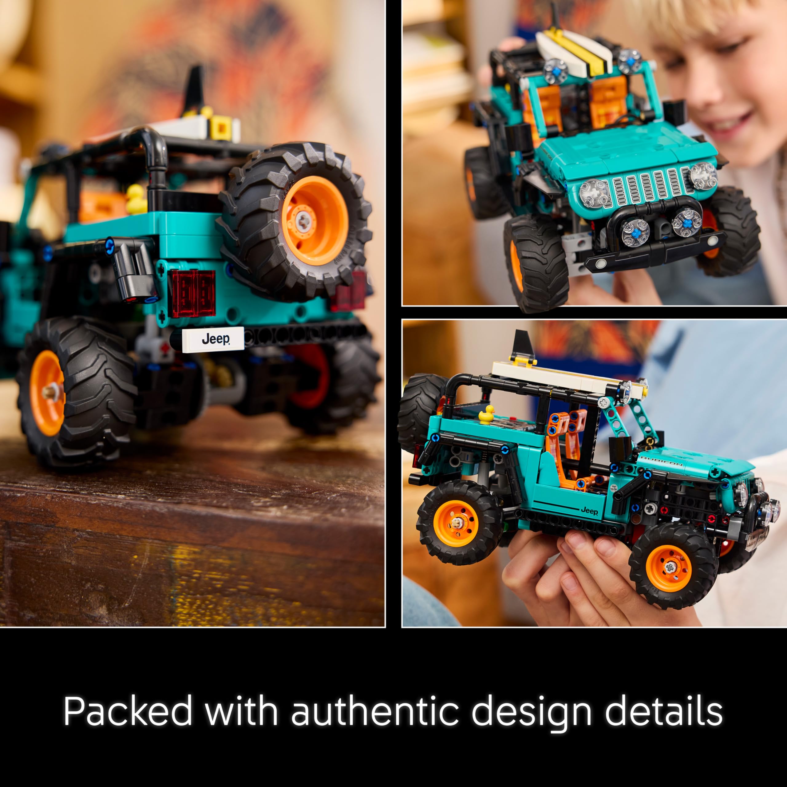 LEGO Technic Jeep Wrangler Rubicon SUV Car Toy Model Kit 42227 for Ages 10+ 5