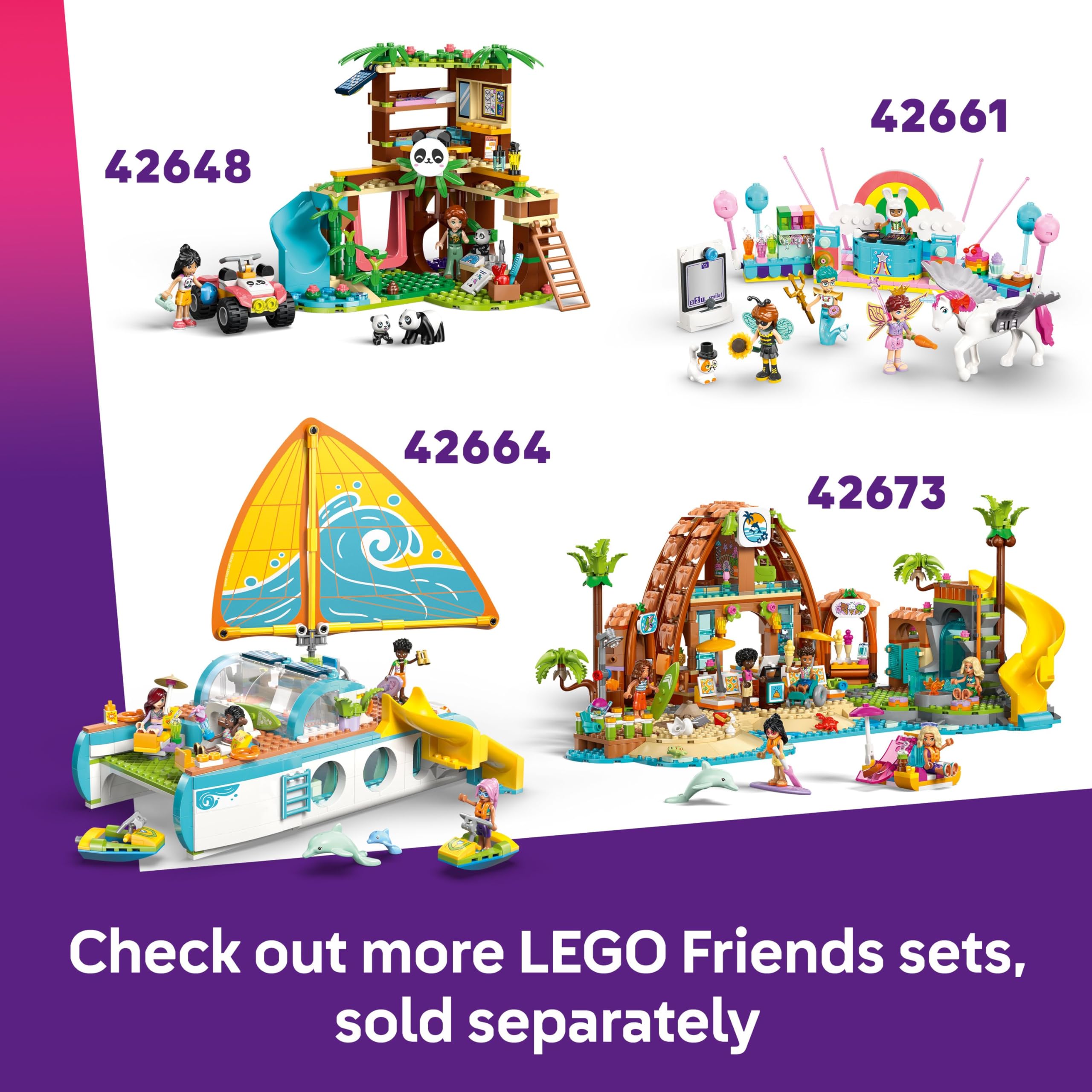 LEGO Friends Plant Café & Flower Shop - Building Set with 4 Mini Dolls and Tram, 1138 Pieces 4