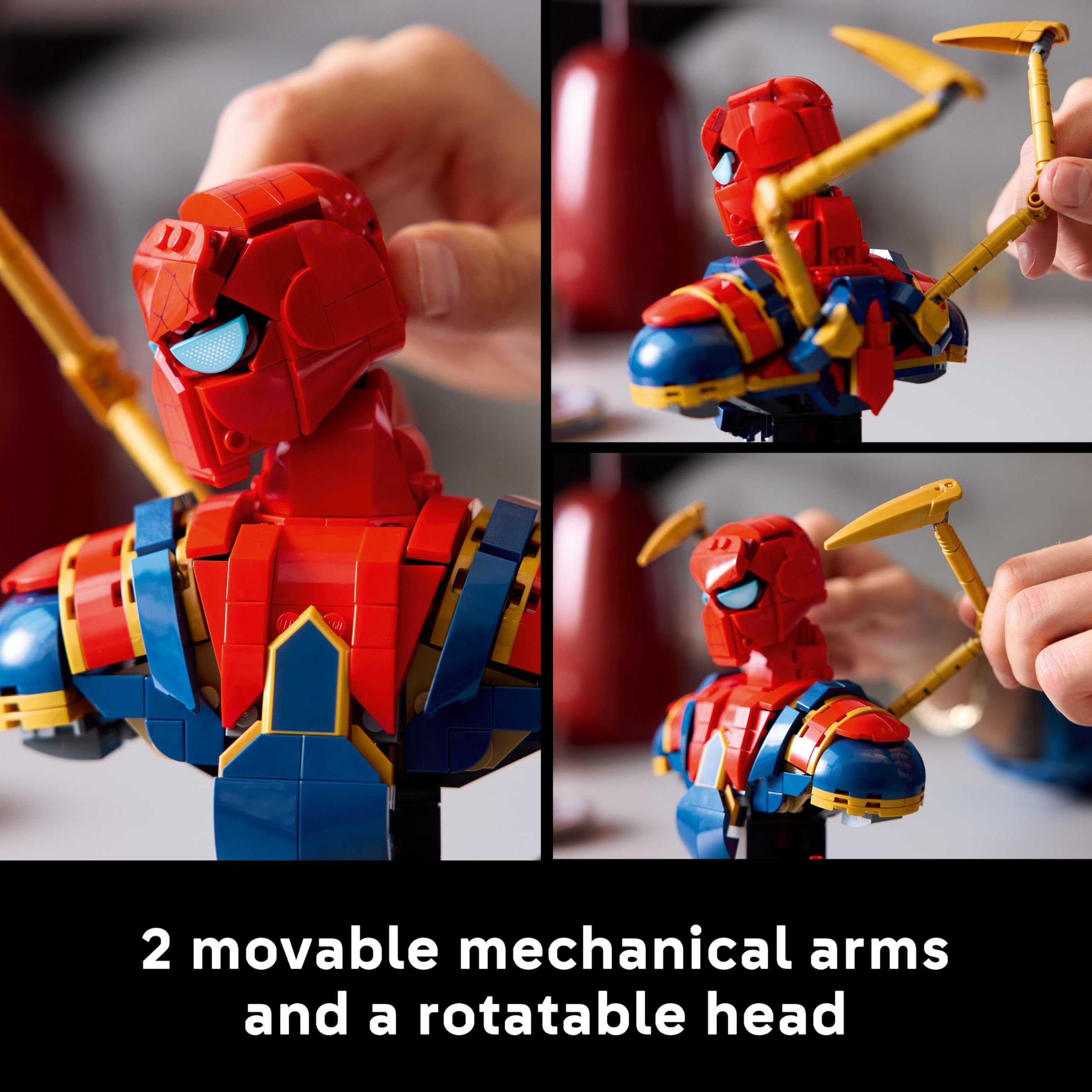 LEGO Marvel 76326 Iron Spider-Man Bust - Display Model Building Set for Adults 18+ 5