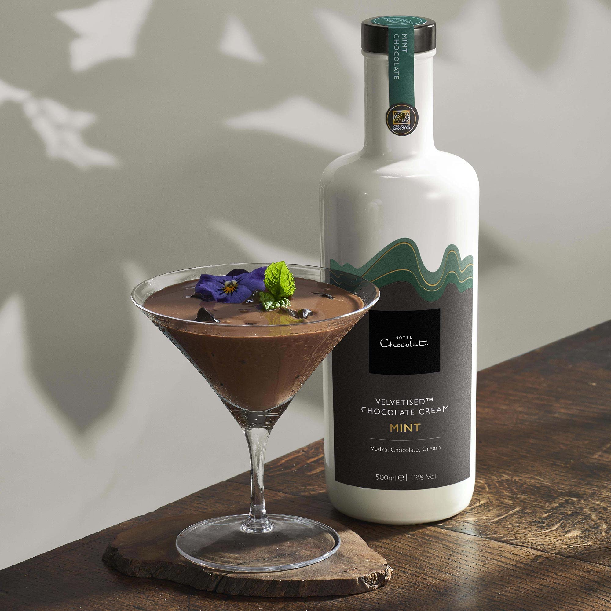 Hotel Chocolat Mint Velvetised Chocolate Cream Liqueur - 70% Dark Chocolate | 12% ABV | 500 ml 2