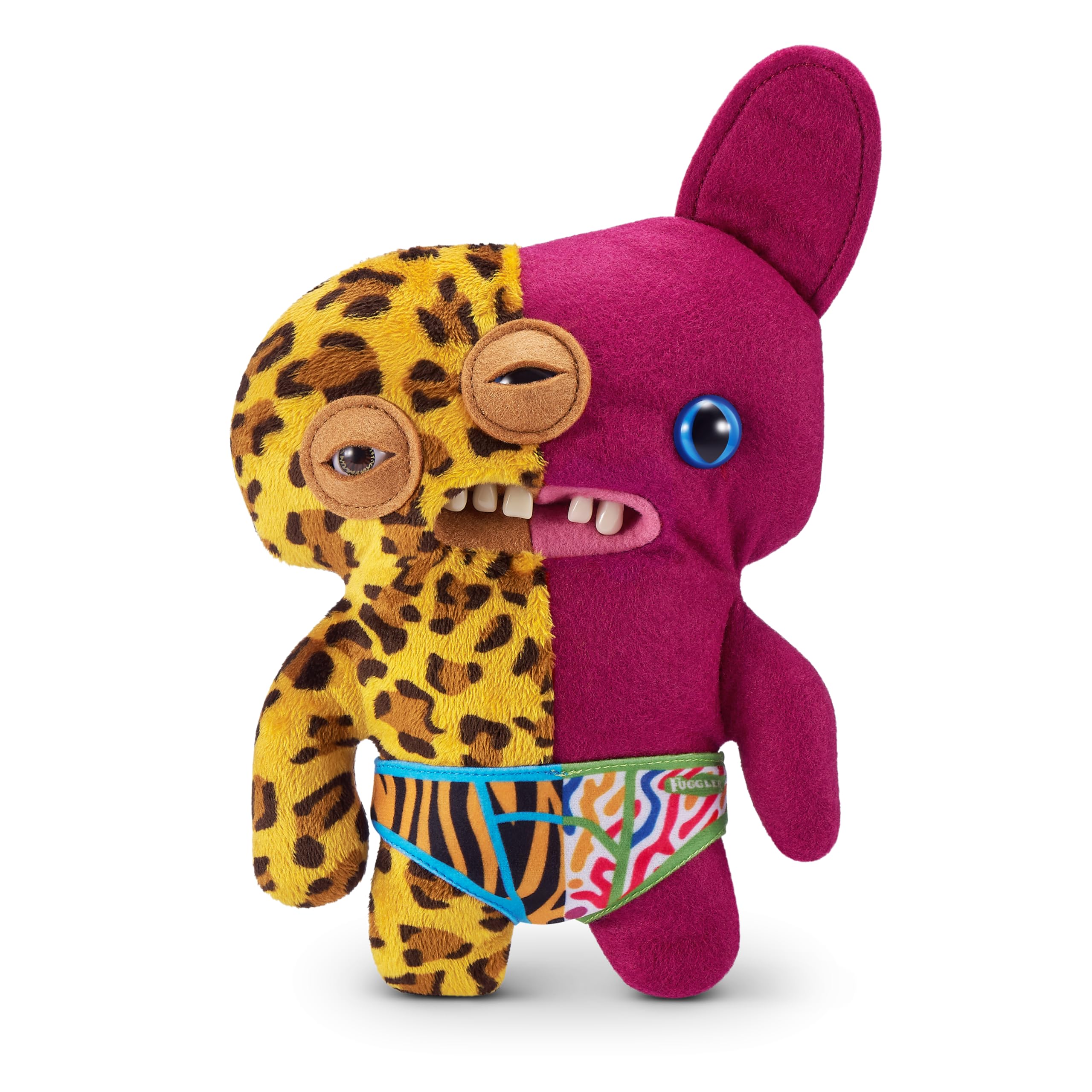 Fuggler Misfit Monsters 9-inch Series 1 - Annoyed-o Leopard & Burgundy Plush Toy by ZURU 5