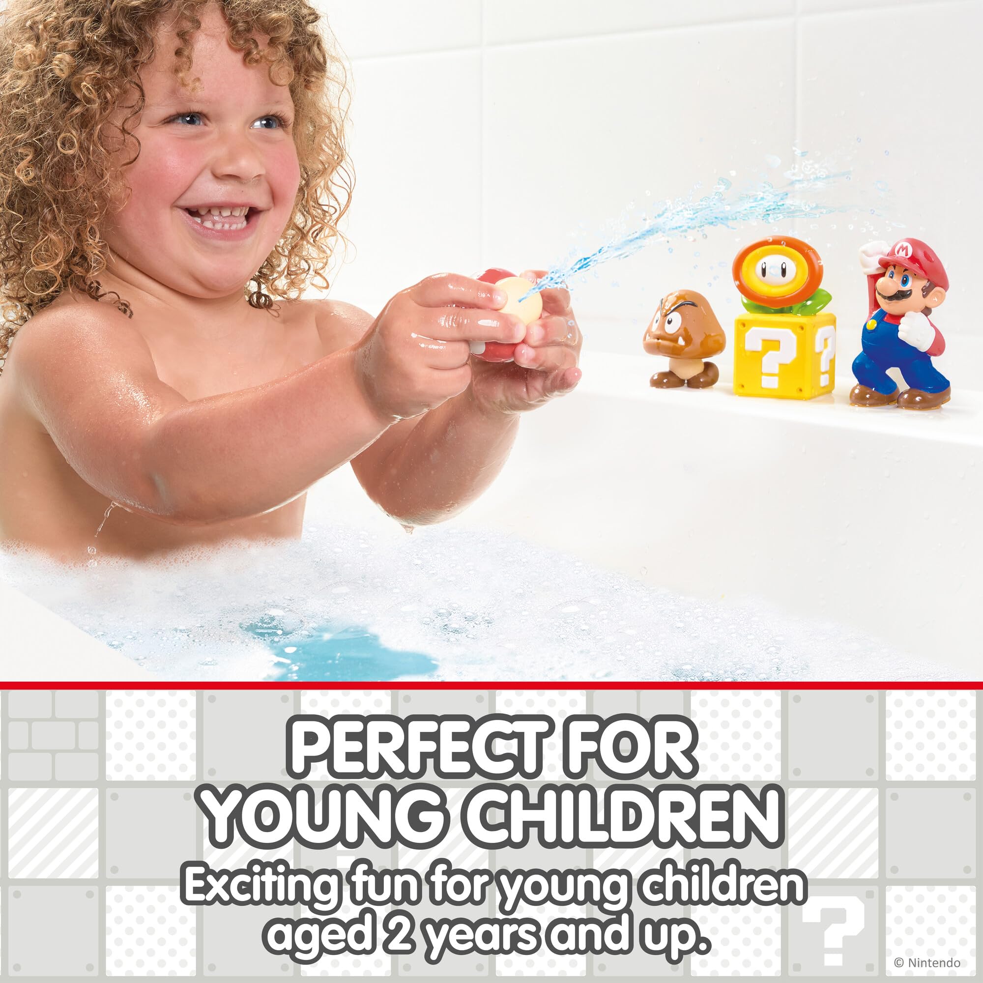 TOMY Toomies Mario Squirters Bath Toy Set - 4 Pack | Plastic | Ages 18+ Months 4