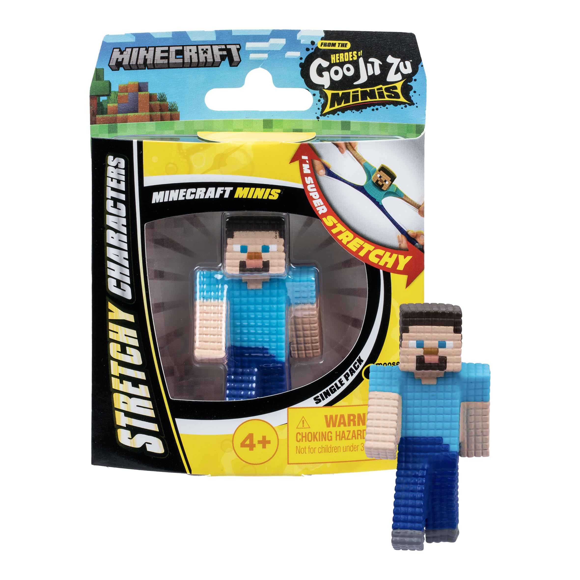 Heroes of Goo Jit Zu Minecraft Minis - Stretchy Toy Figure | 2.5 Inch | Ages 4+ 6