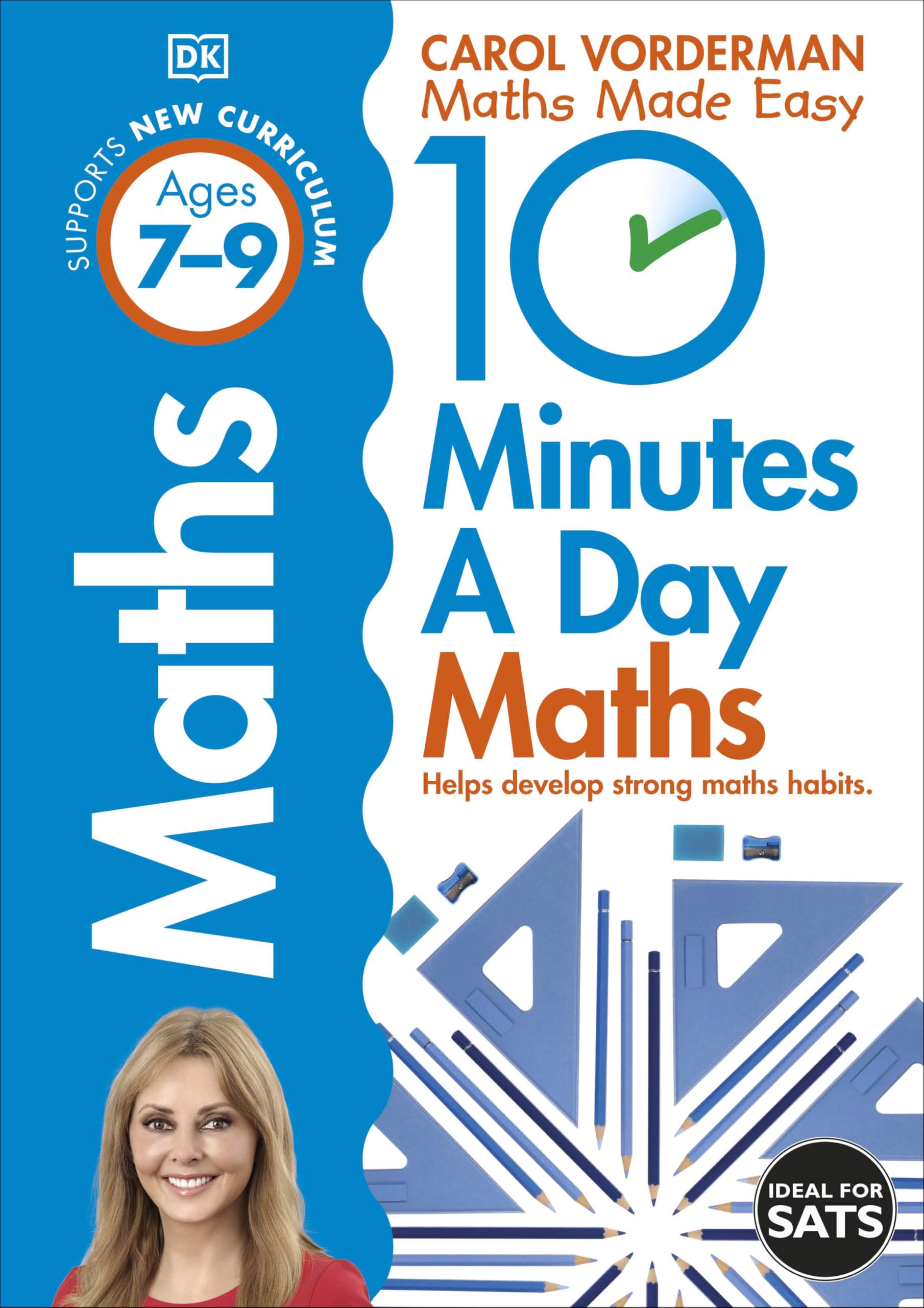 DK 10 Minutes A Day Maths, Ages 7-9 (Key Stage 2) Workbook | Supports National Curriculum