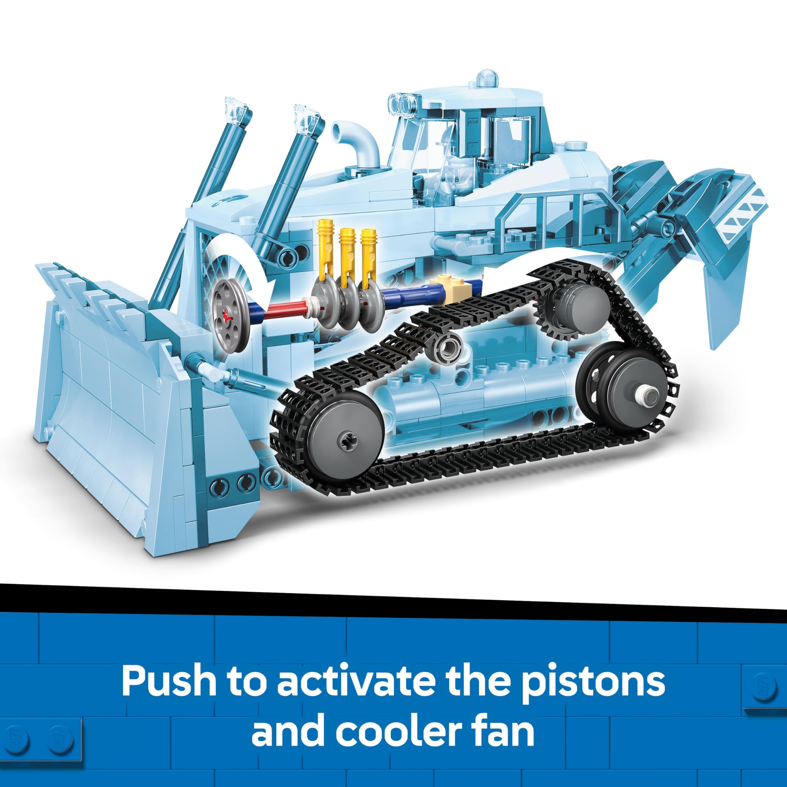 LEGO City Gelber Bulldozer – 682-teiliges Bauset für Kinder ab 8 Jahren 8