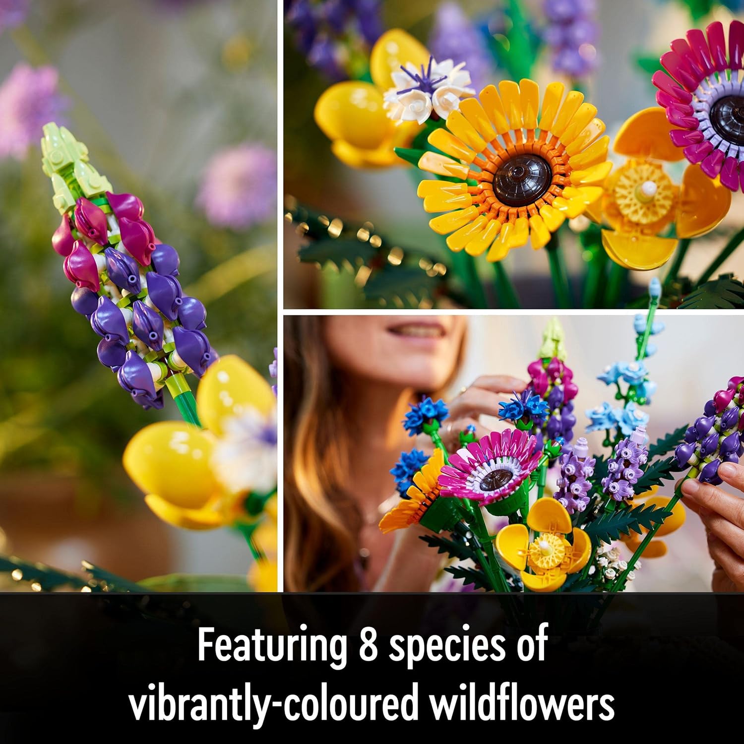 LEGO Icons Wildflower Bouquet 10313 - Adult Building Set with 8 Flower Species 3