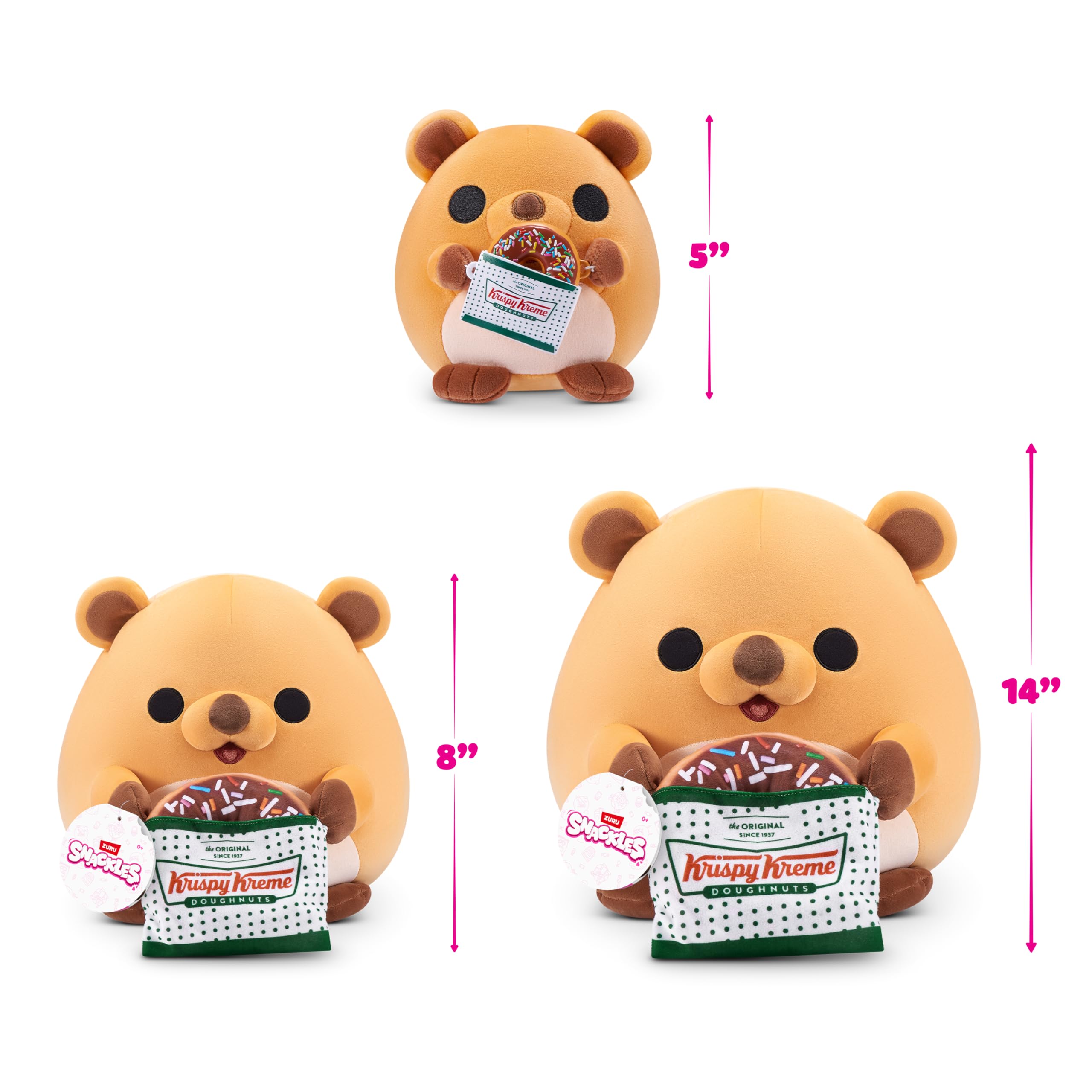 Snackles Series 3 14-inch Plush - Frankie by ZURU, Collectible Soft Toy with Snack 4