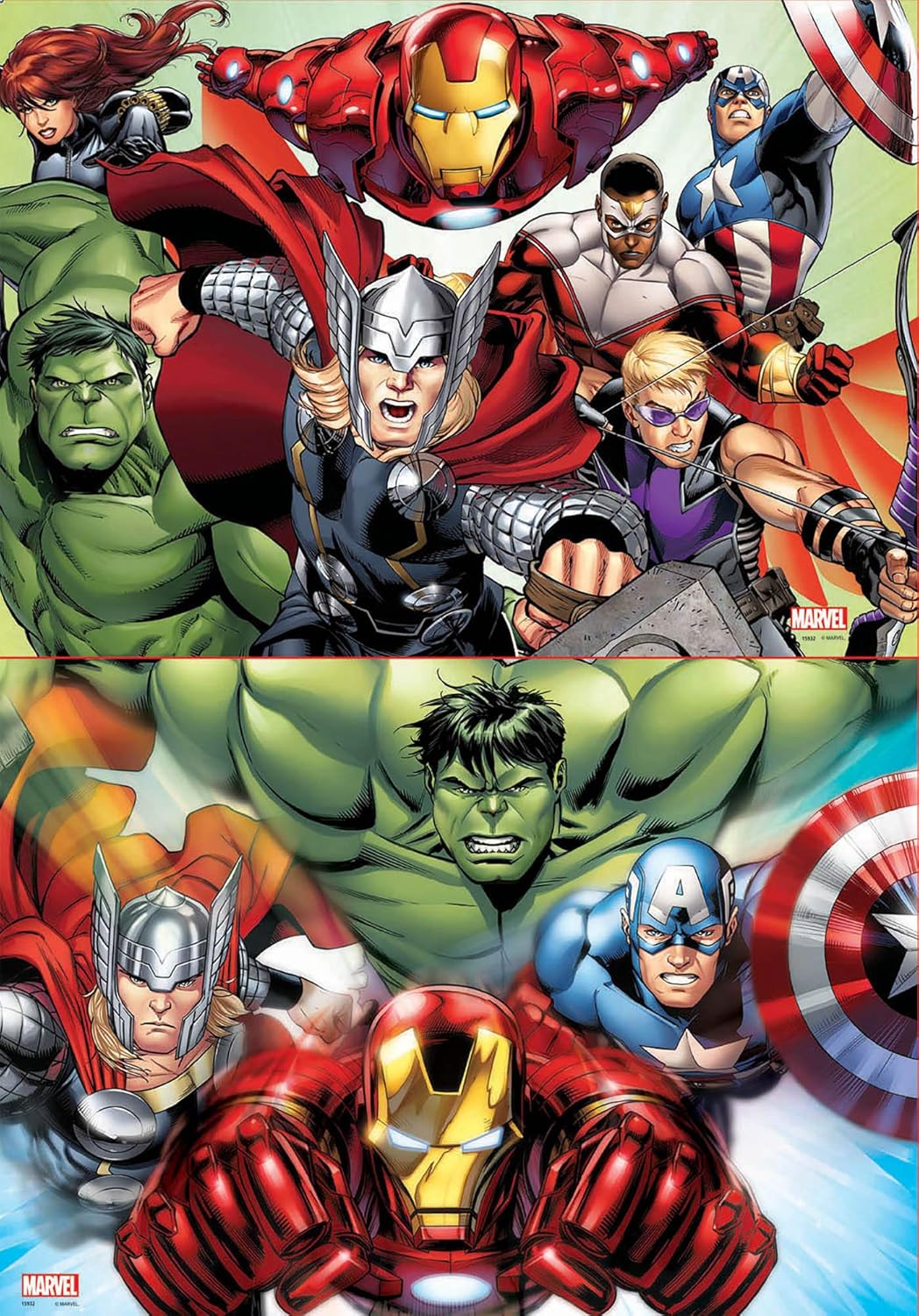 Educa Borras Avengers Puzzles - 2 x 48 Piece Jigsaw Puzzles for Kids Ages 6-8