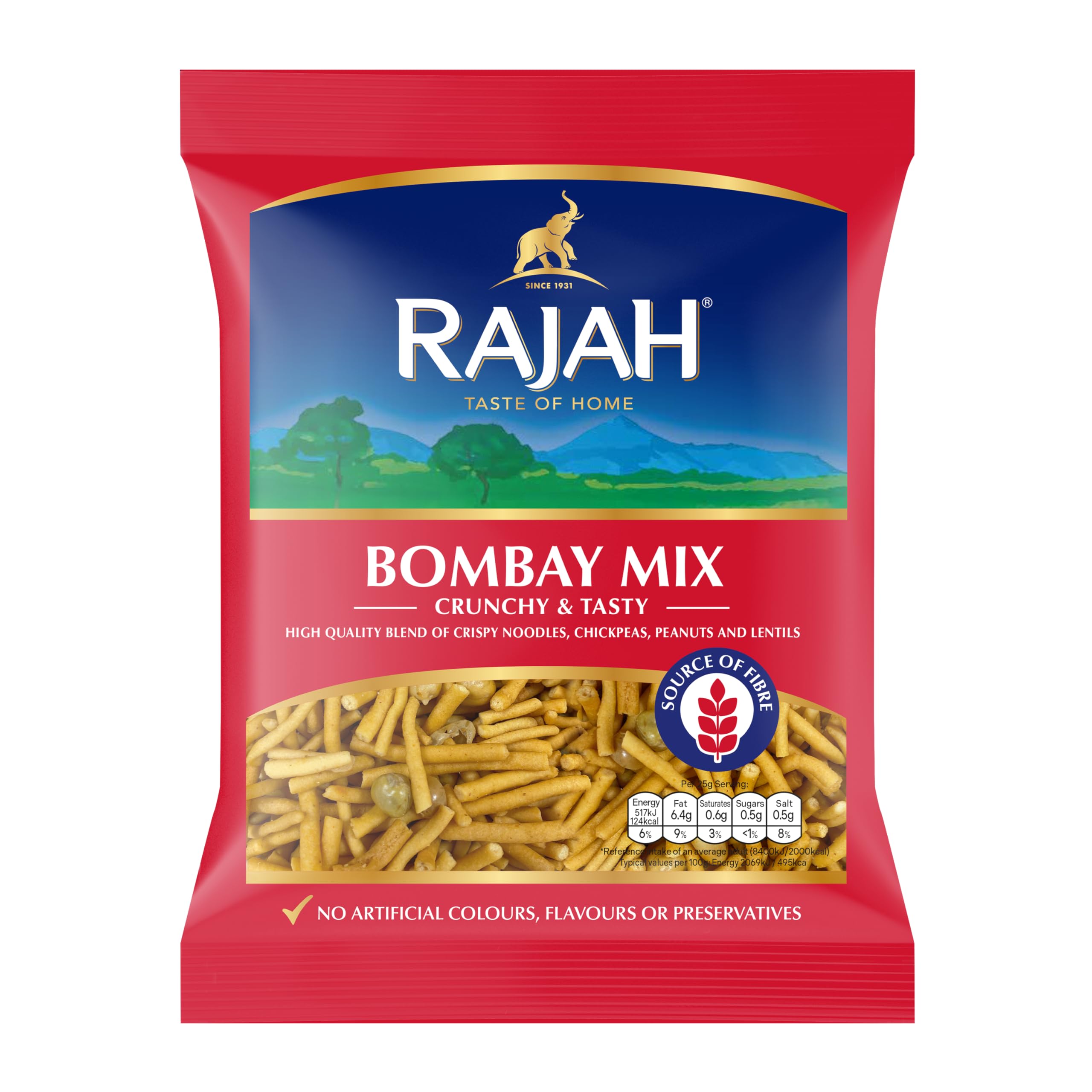 RAJAH TASTE OF HOME Bombay Mix - 200g Pack | Authentic Spicy Snack Mix 1