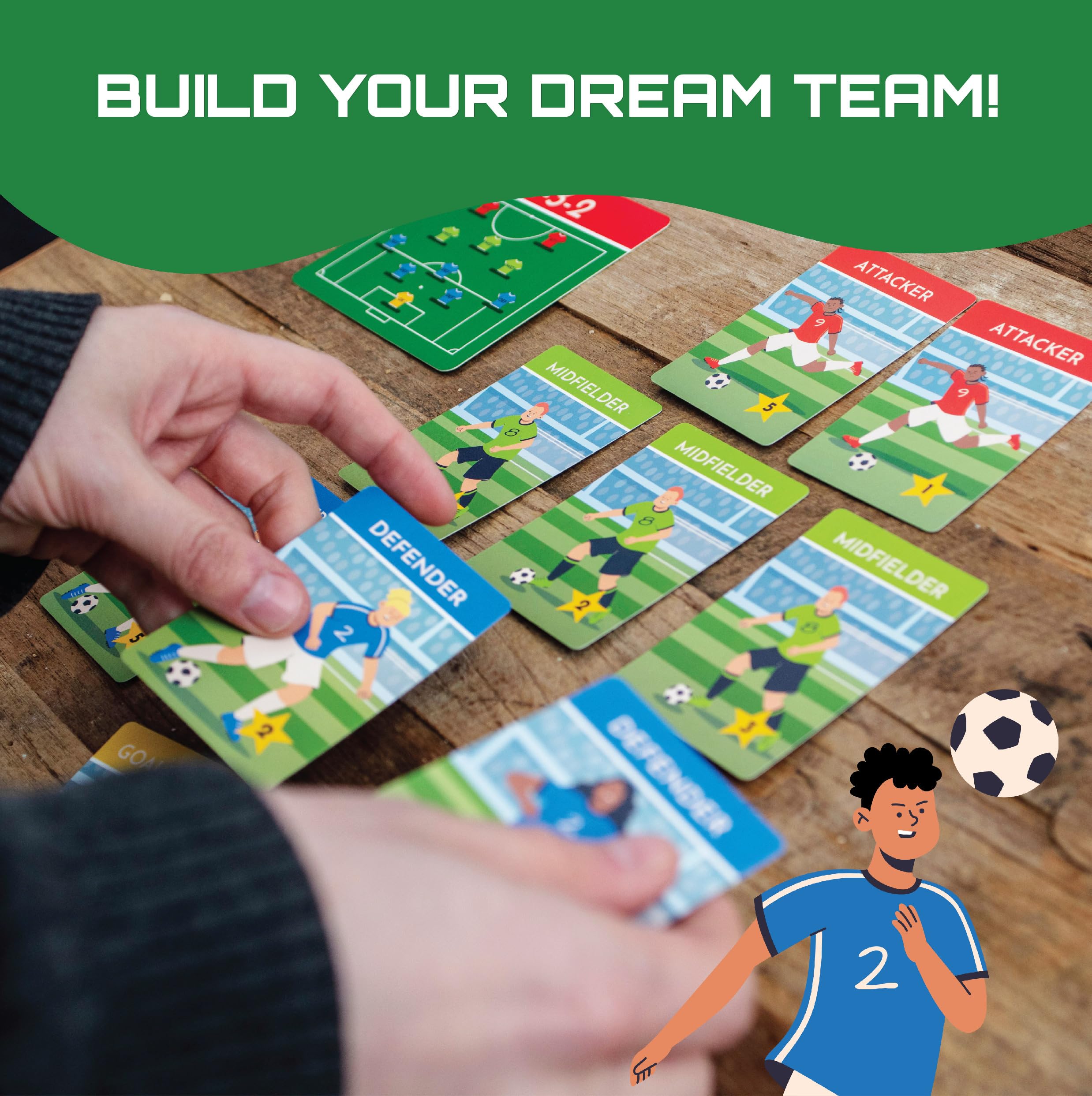 Boxer Gifts Dream Team Football Card Game for Kids 3