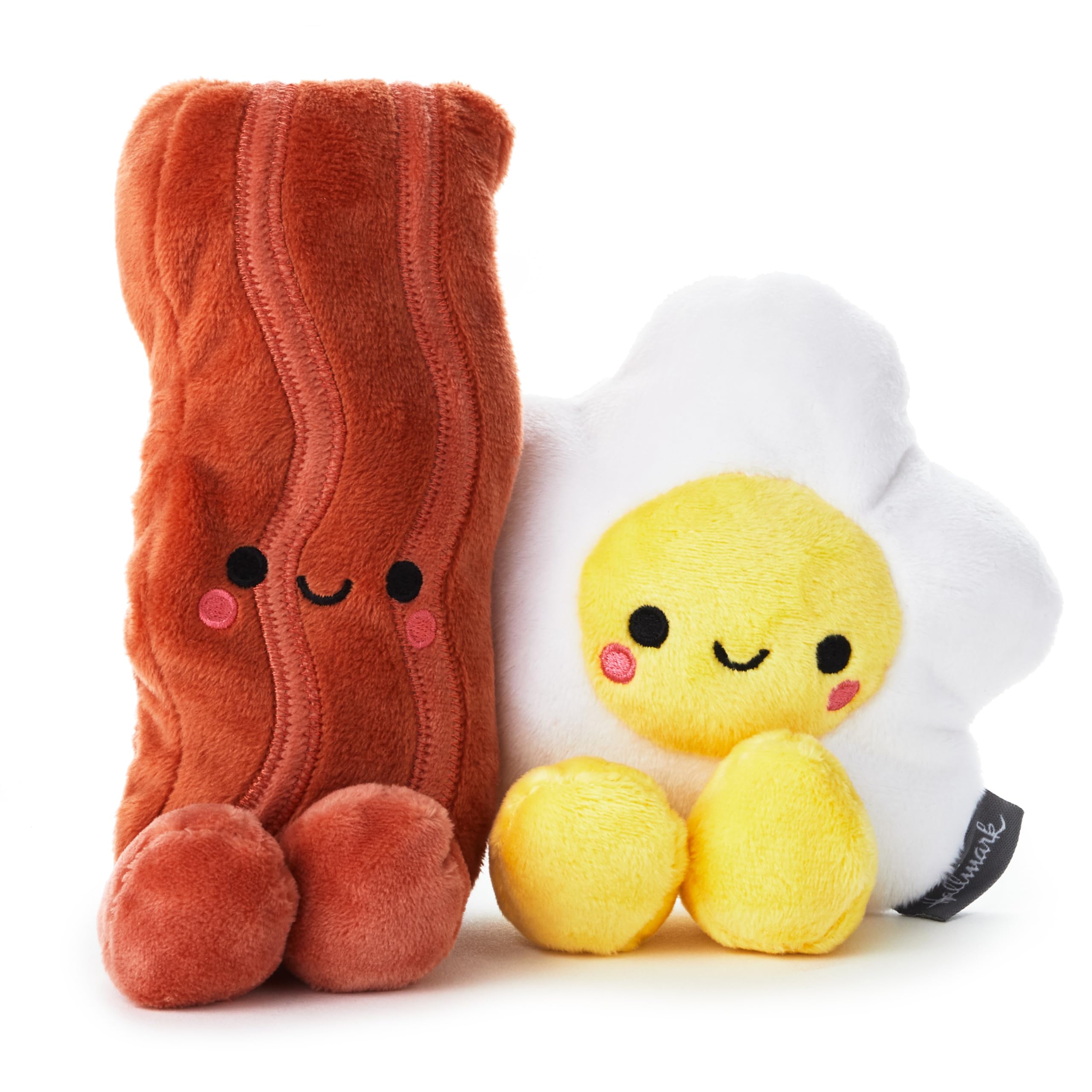 Hallmark Better Together Bacon and Egg Plush Pair - Magnetic Soft Toy Set