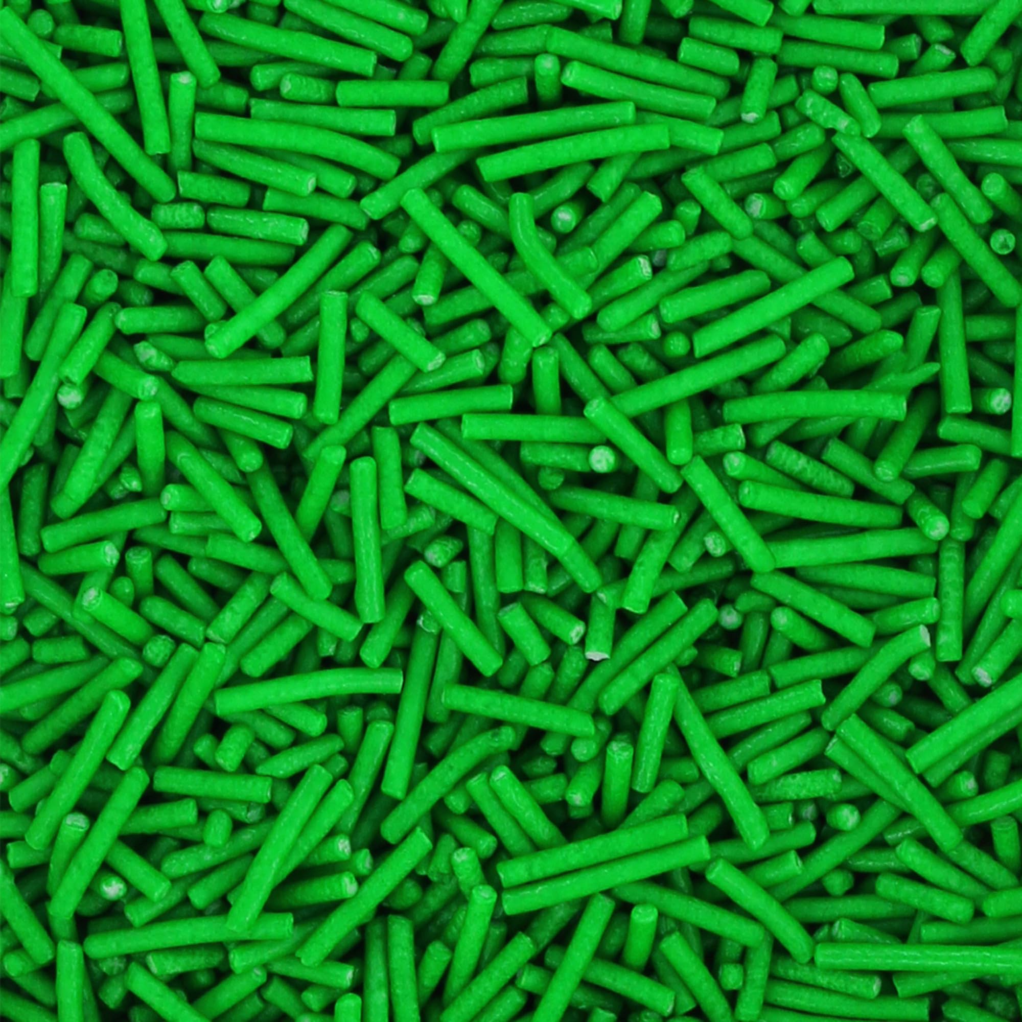 Culpitt Select Green Sugar Strands Sprinkles - 500g Resealable Pouch | Edible Cake Decoration 2